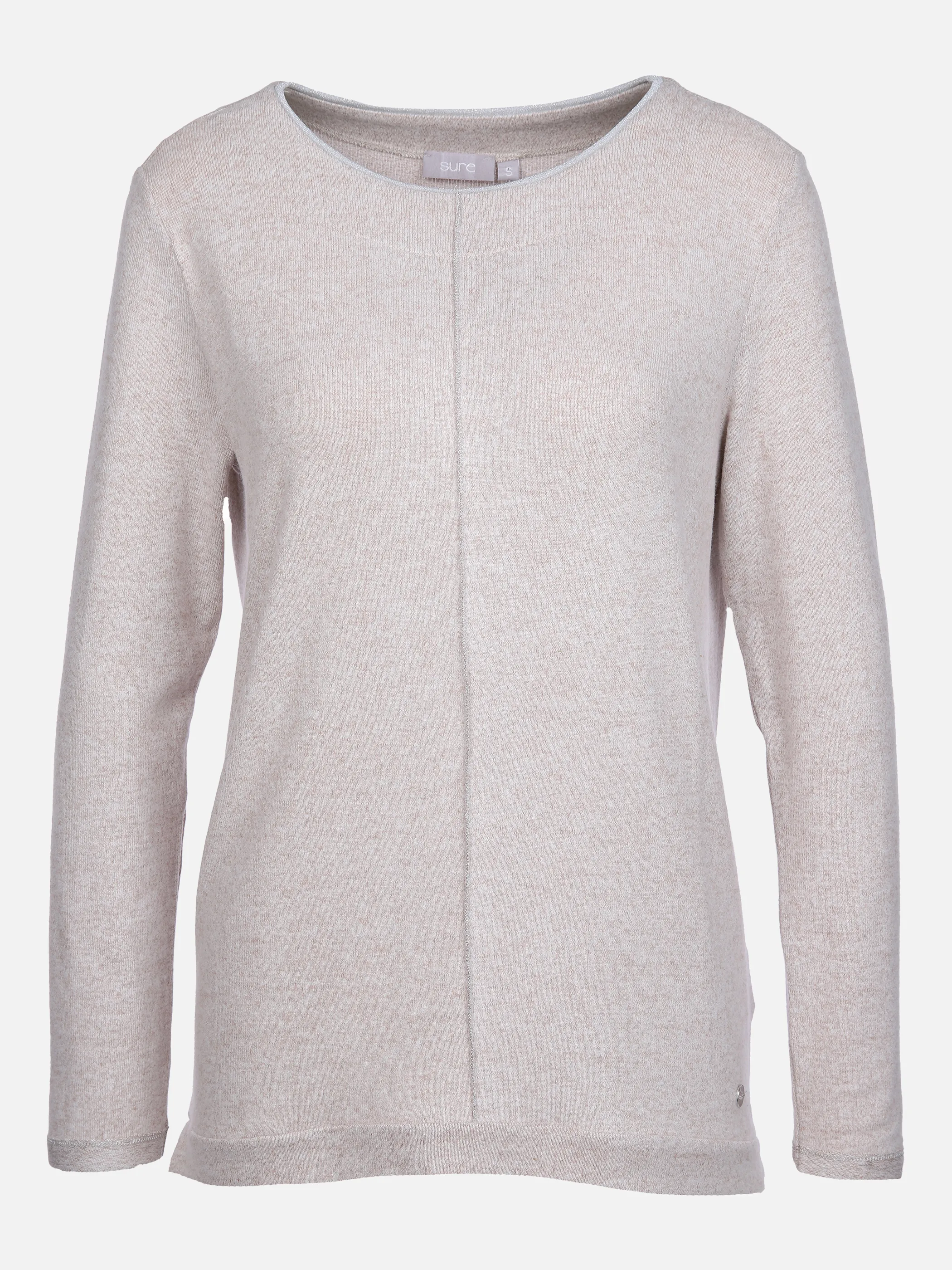 Sure Da-Flauschshirt m. Kontrastdet Braun 863011 BEIGE MEL 1 Sure Da-Flauschshirt m. Kontrastdet Braun 863011 BEIGE MEL 1