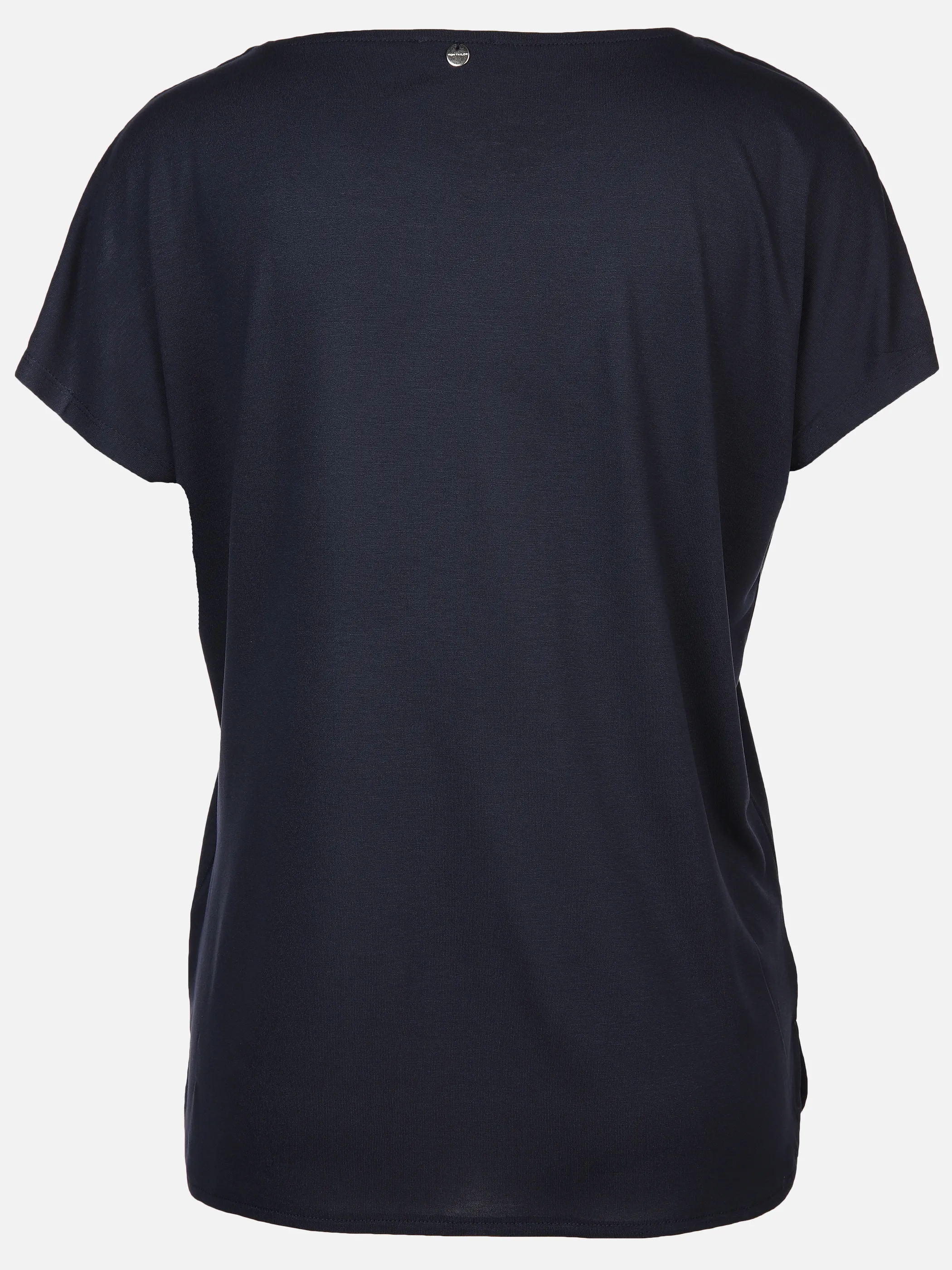 Tom Tailor 1040547 NOS T-shirt fabric mix crew neck Blau 890601 10668 2