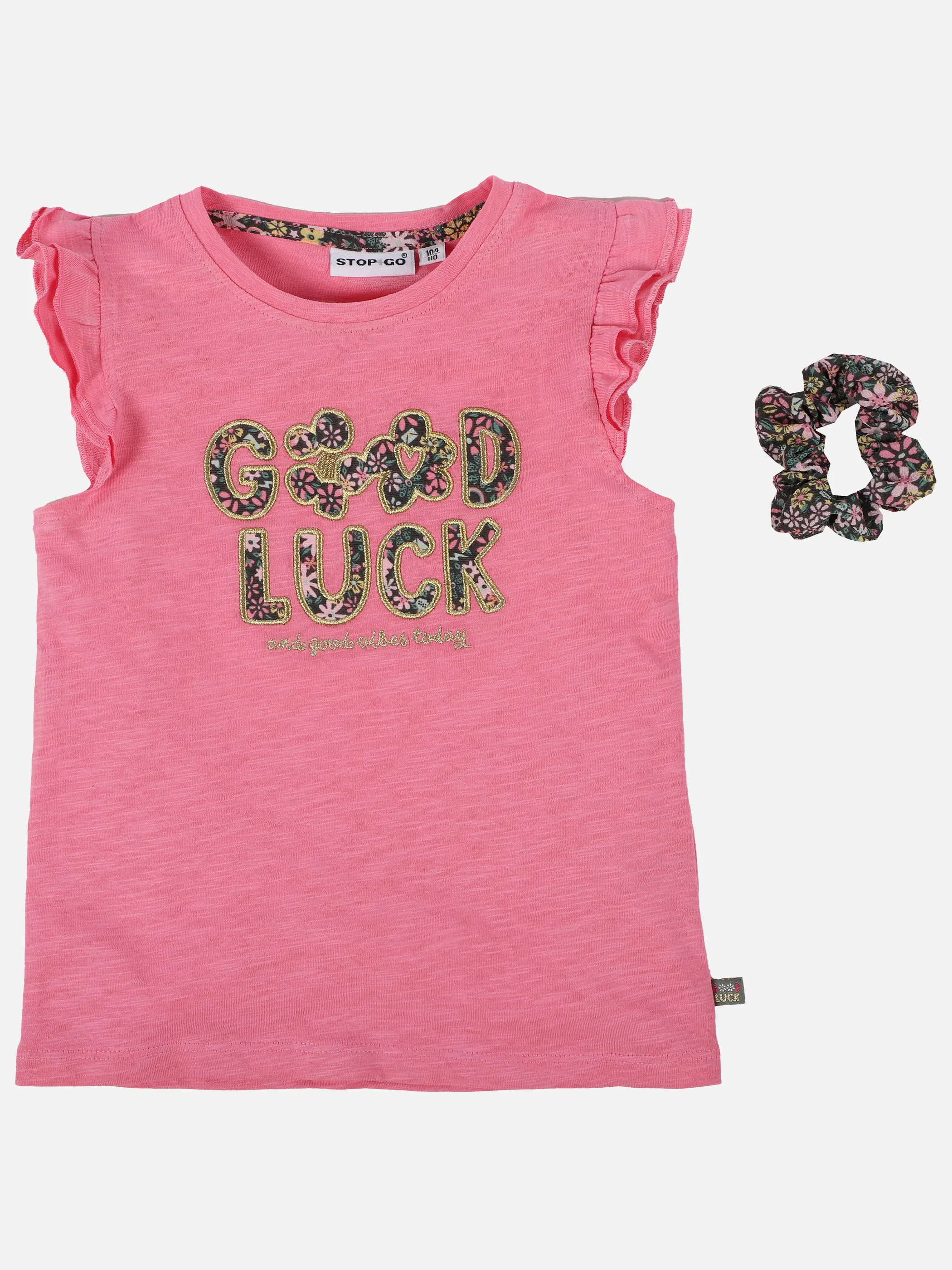 Stop + Go KM T-Shirt mit Stickerei in pink Pink 891524 PINK 1
