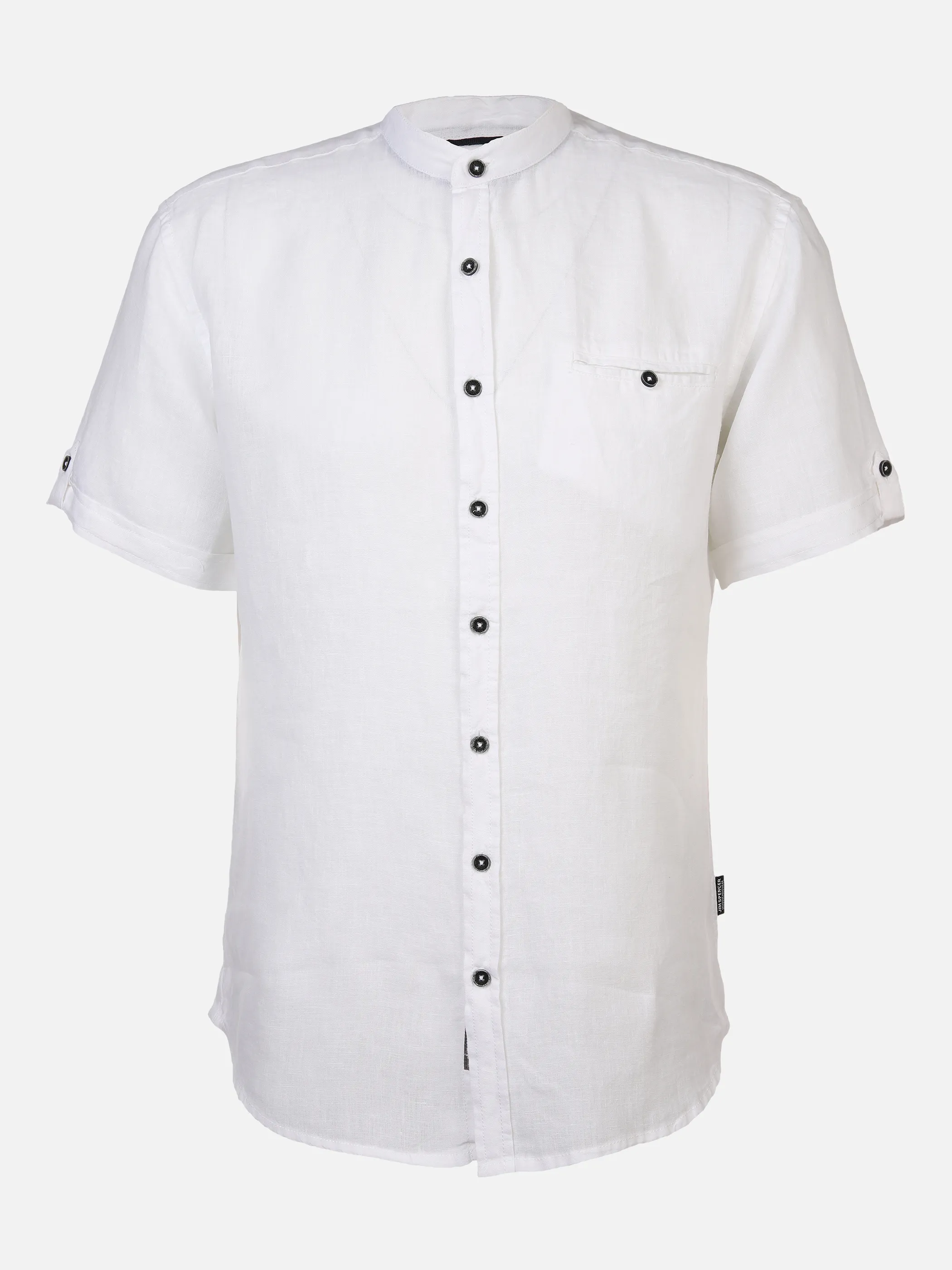 Jim Spencer He. Leinenhemd 1/2 Arm Steh Weiß 873080 WHITE 1 Jim Spencer He. Leinenhemd 1/2 Arm Steh Weiß 873080 WHITE 1
