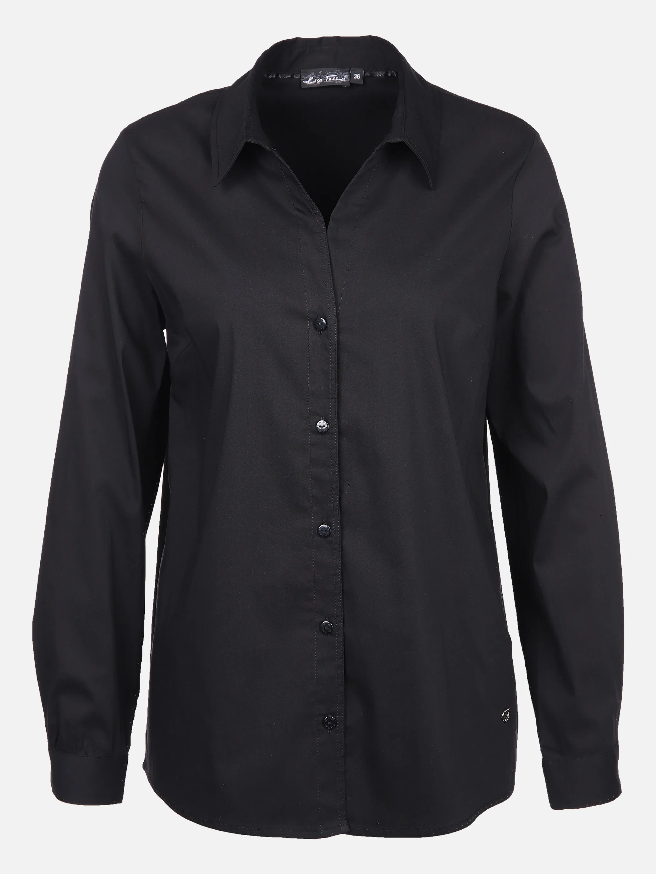 Lisa Tossa Da-Bluse Langarm uni Schwarz 871456 SCHWARZ 1 Lisa Tossa Da-Bluse Langarm uni Schwarz 871456 SCHWARZ 1