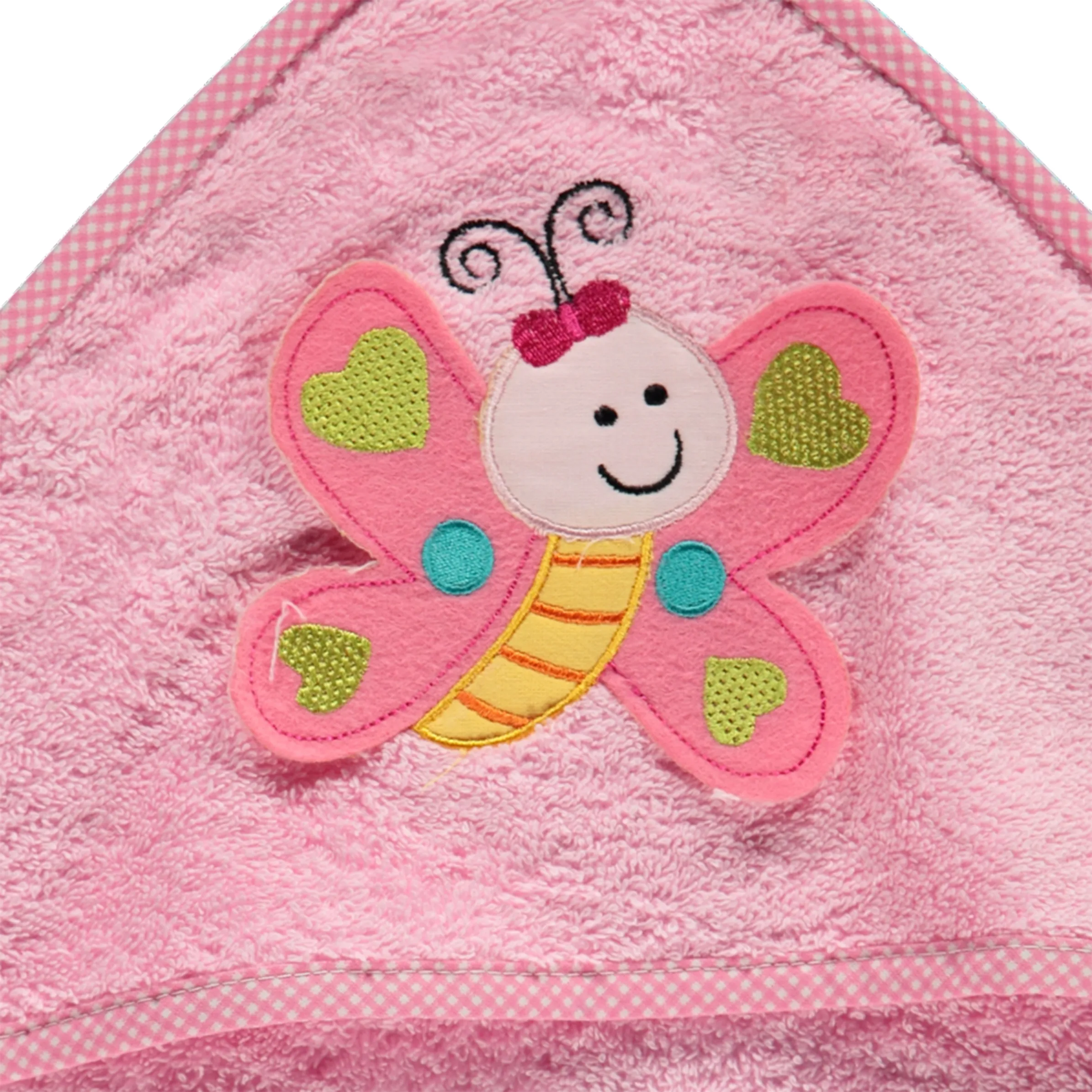 Bubble Gum Baby towel with hood Weiß 799811 BUTTERFLY 3