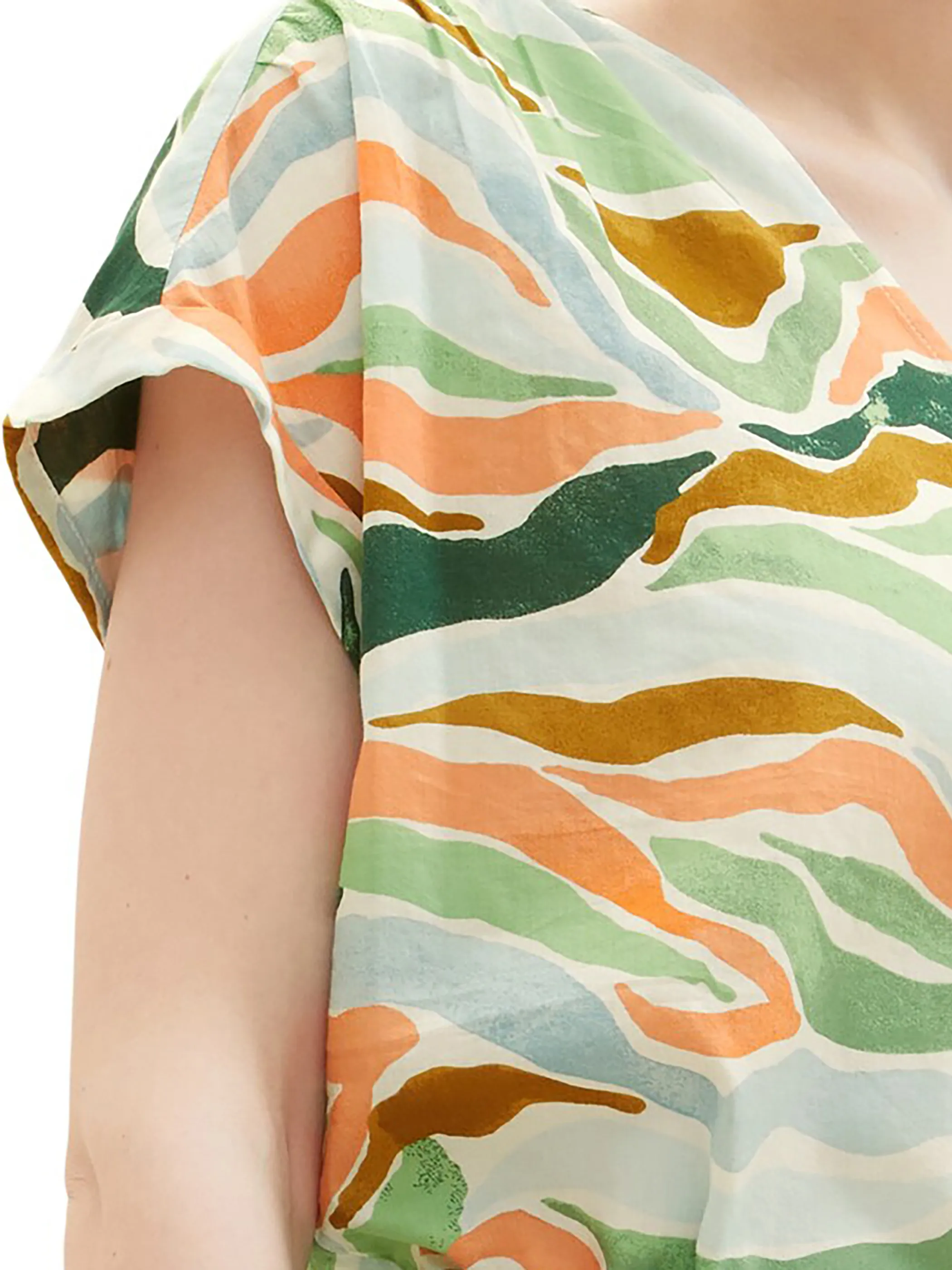 Tom Tailor 1035256 printed V-neck blouse Bunt 874876 31122 3 Tom Tailor 1035256 printed V-neck blouse Bunt 874876 31122 3