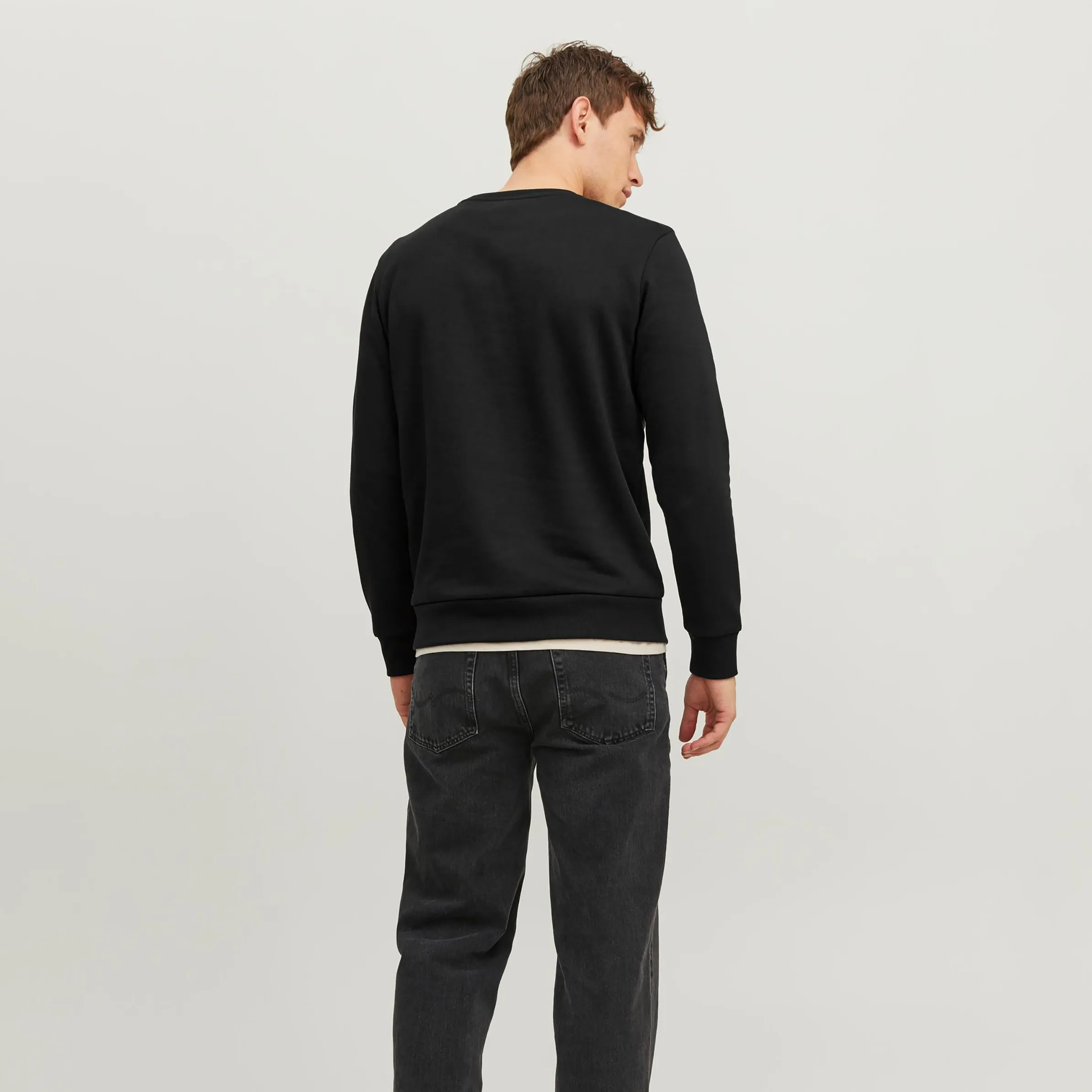 Jack Jones 12236177 JJMIKK SWEAT CREW NEC Schwarz 880380 178012001 2