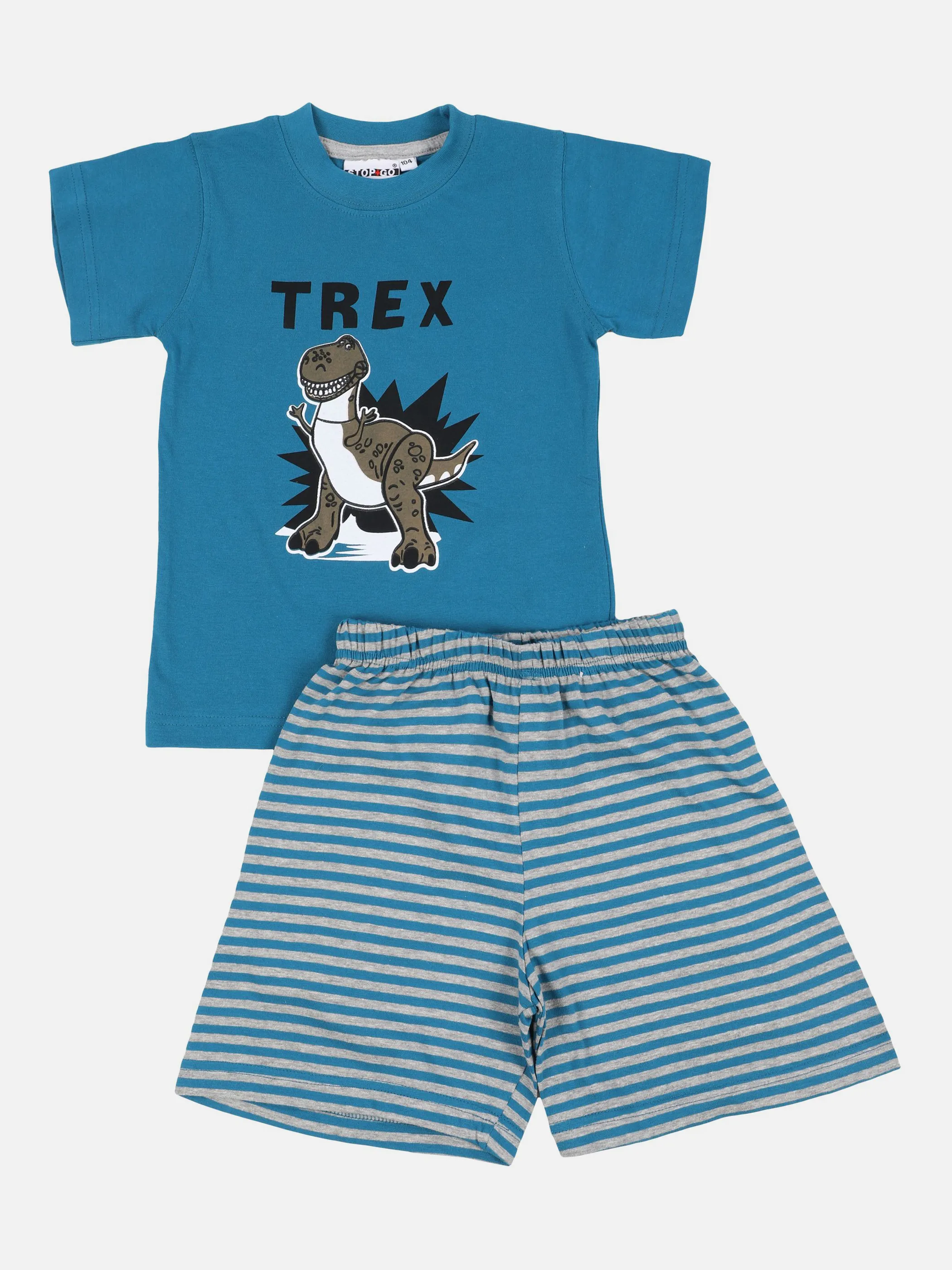 Stop + Go MB Shorty Set Dino/Streifen Blau 866171 BLAU/GRAU 1 Stop + Go MB Shorty Set Dino/Streifen Blau 866171 BLAU/GRAU 1