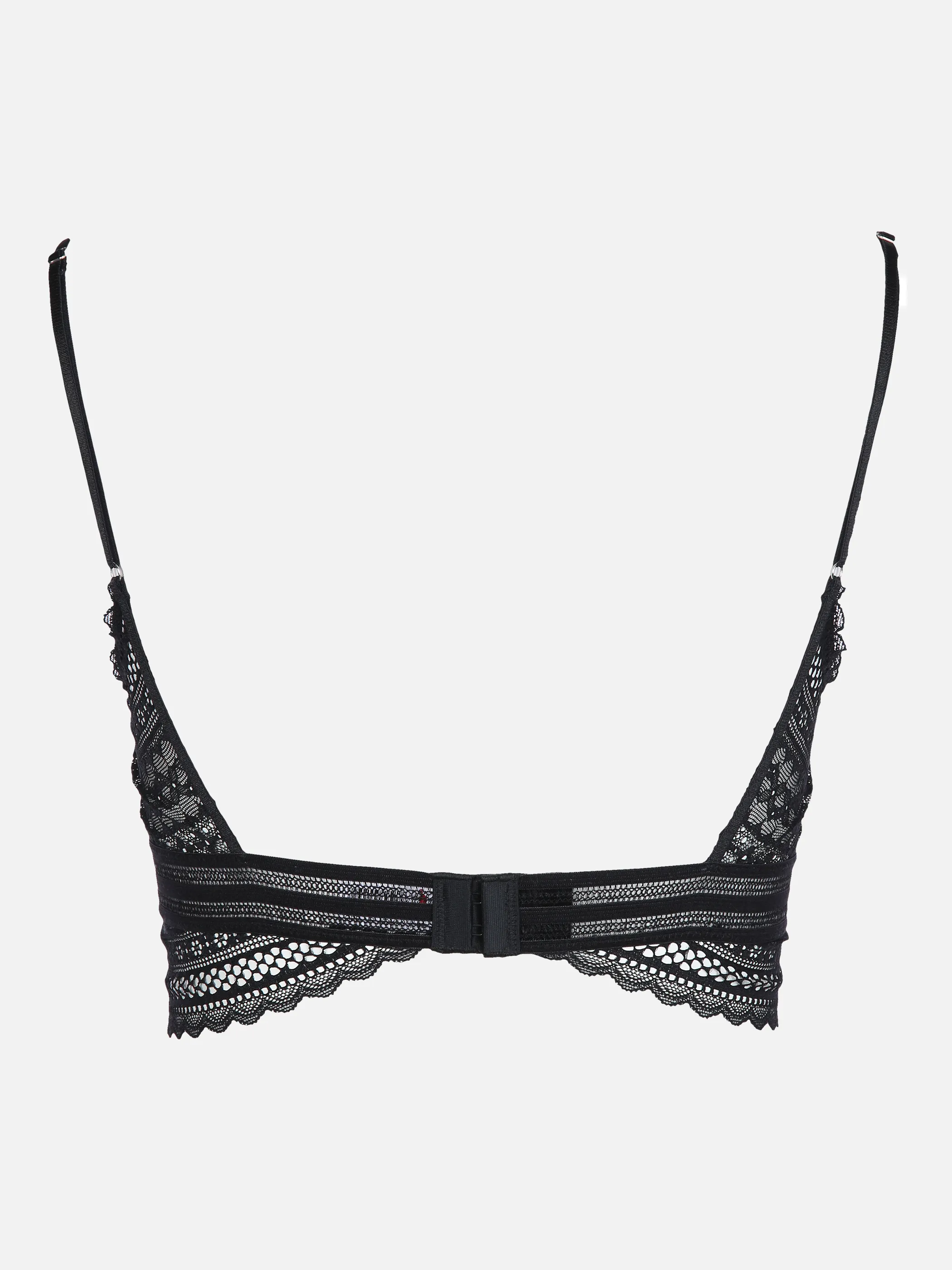 Sure Bustier Top mit Spitze Schwarz 858226 SCHWARZ 2