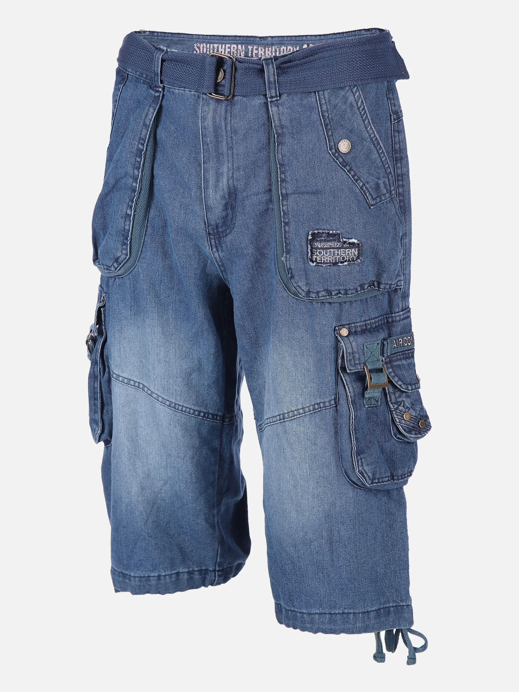 Southern Territory He. Cargobermuda 3/4 Blau 831530 JEANS 1