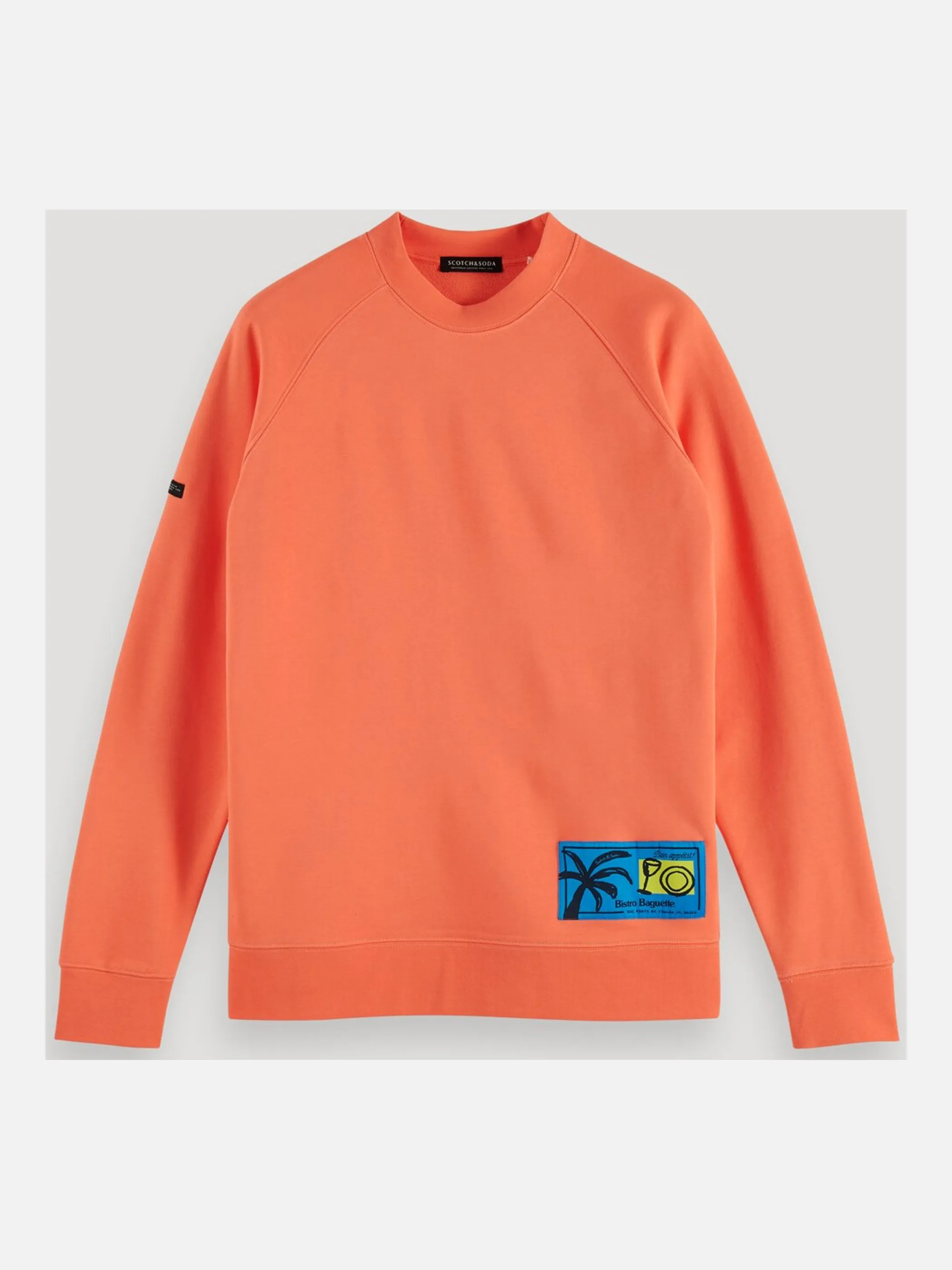 Scotch & Soda 160827 YF-He-Sweatshirt Orange 848859 2747 1 Scotch & Soda 160827 YF-He-Sweatshirt Orange 848859 2747 1