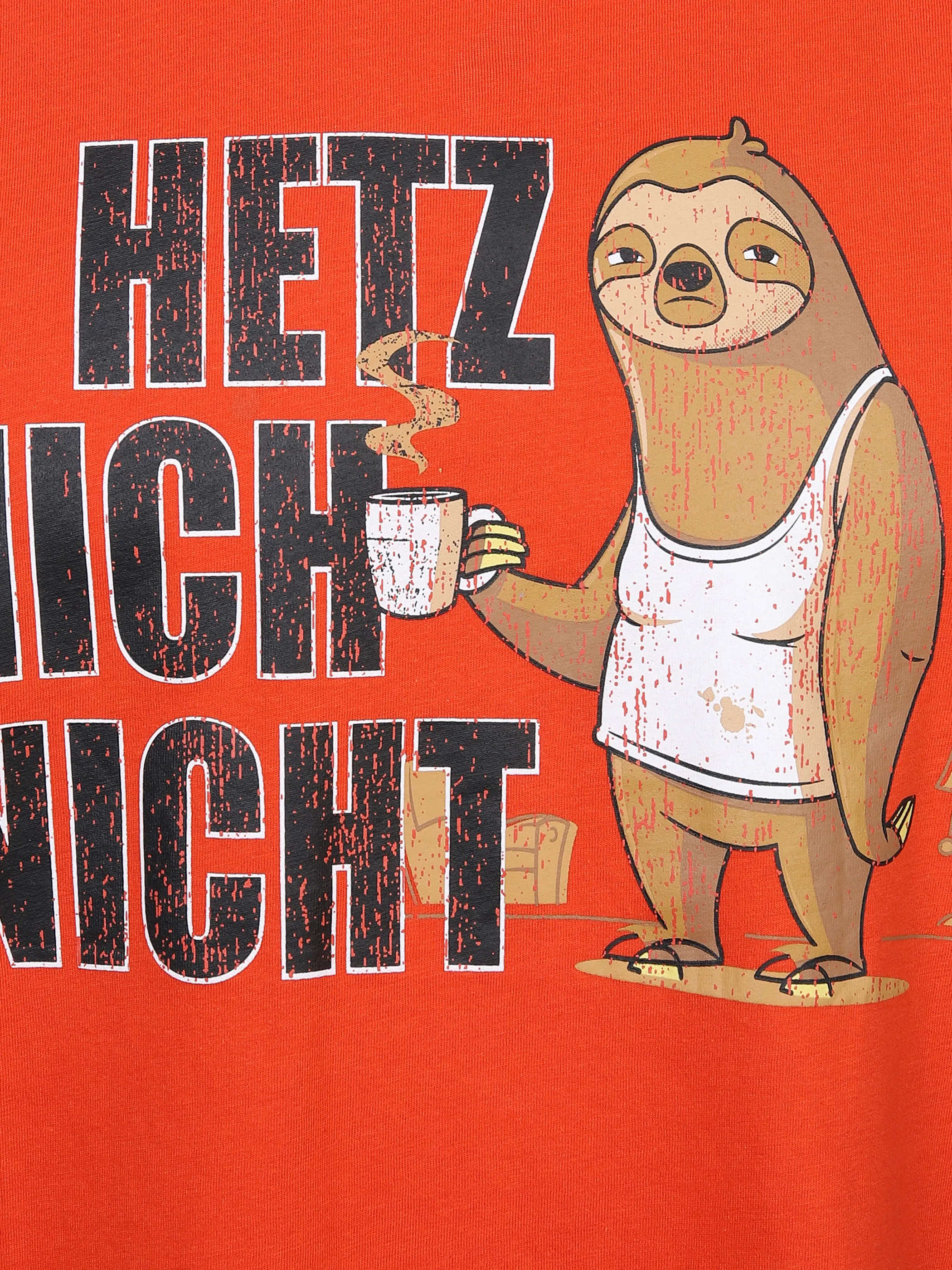 Worker He. T-Shirt 1/2 Arm Sprüche Orange 872418 NEON ORAN 3 Worker He. T-Shirt 1/2 Arm Sprüche Orange 872418 NEON ORAN 3