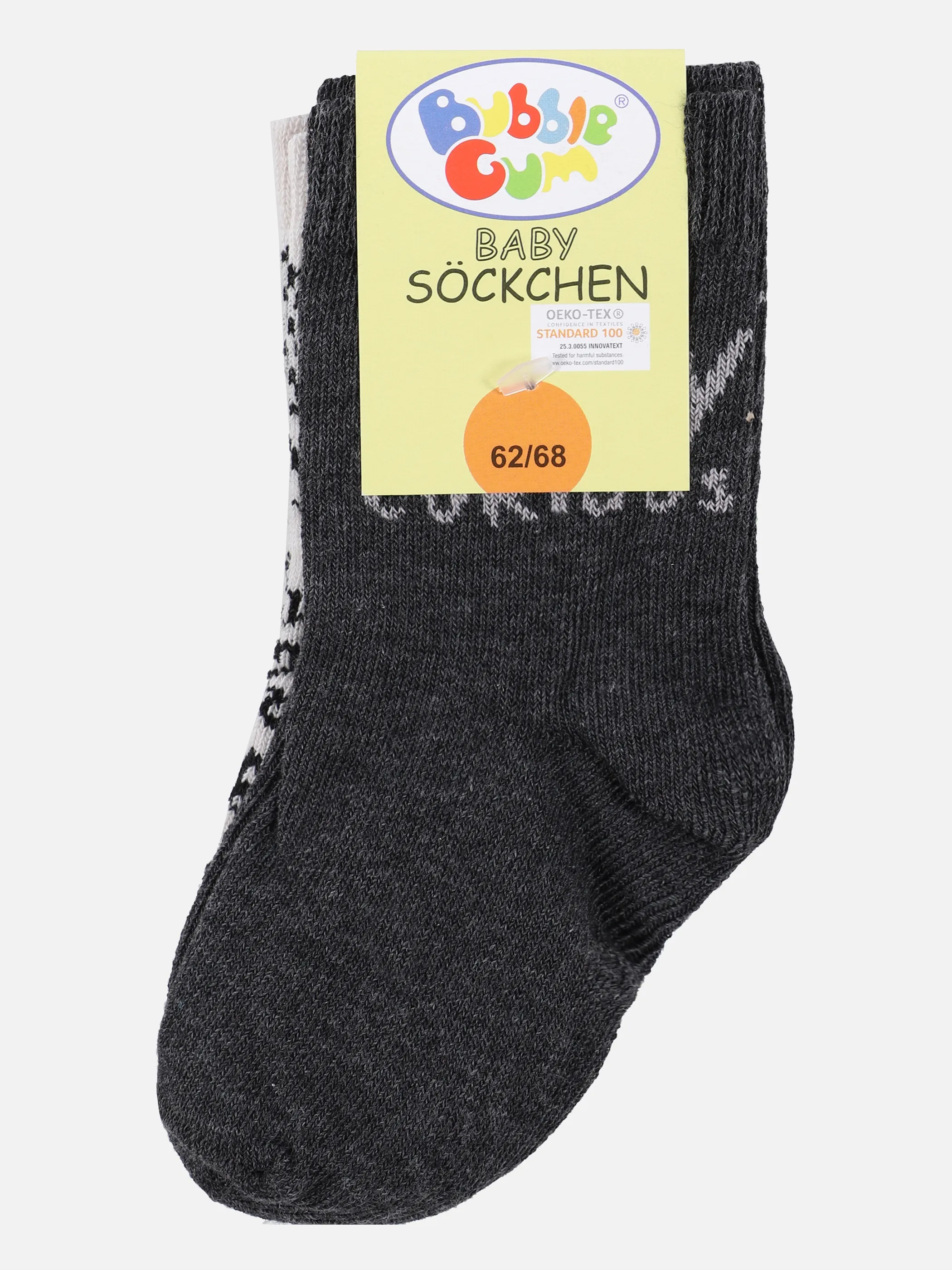 Bubble Gum Baby Söckchen 2er Pack Bär Grau 859395 DK GREY 3