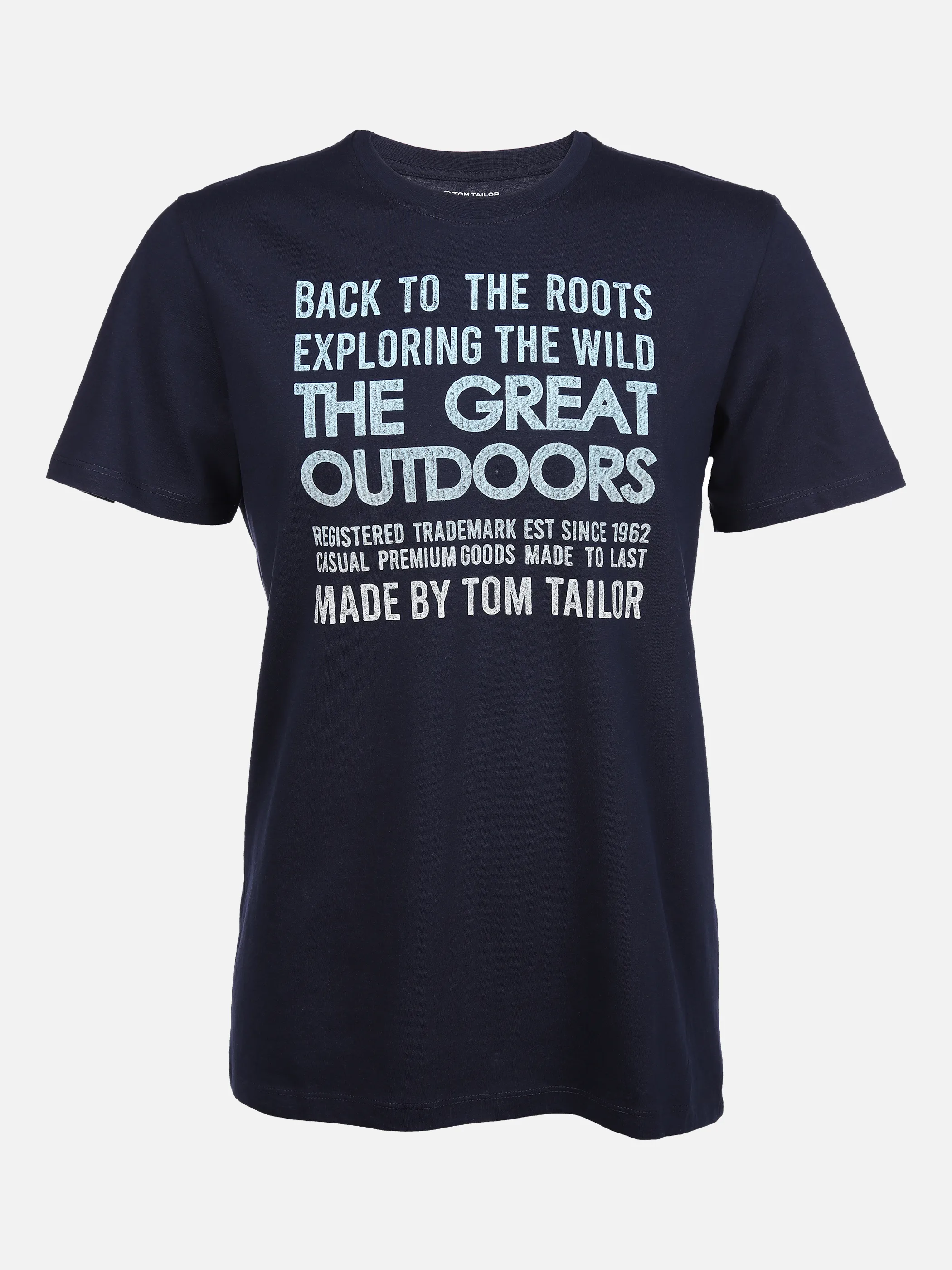 Tom Tailor 1030052 printed crewneck t-shi Blau 862562 10668 1 Tom Tailor 1030052 printed crewneck t-shi Blau 862562 10668 1