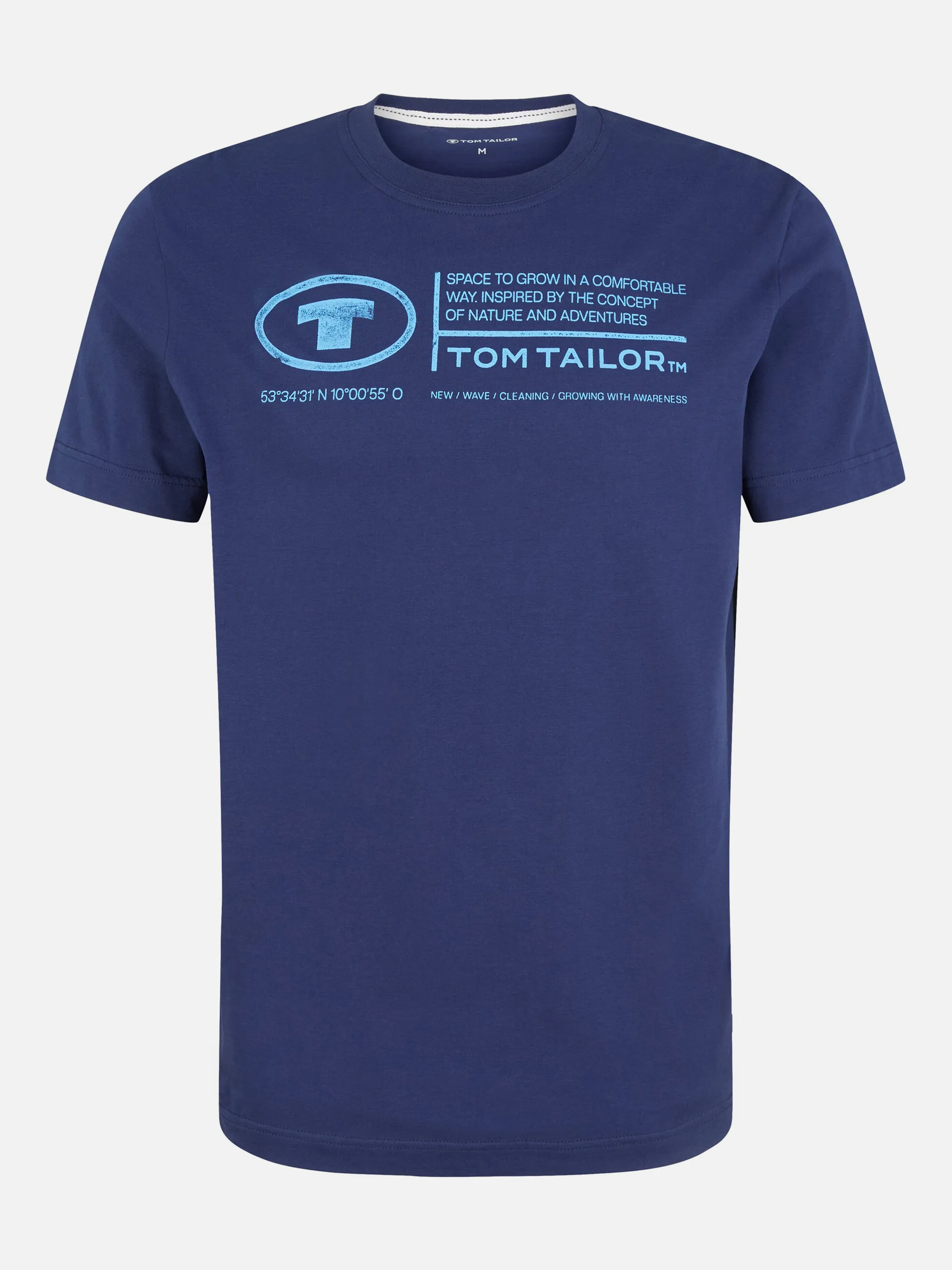 Tom Tailor 1035611 NOS printed crewneck t-shirt Blau 874939 10311 1