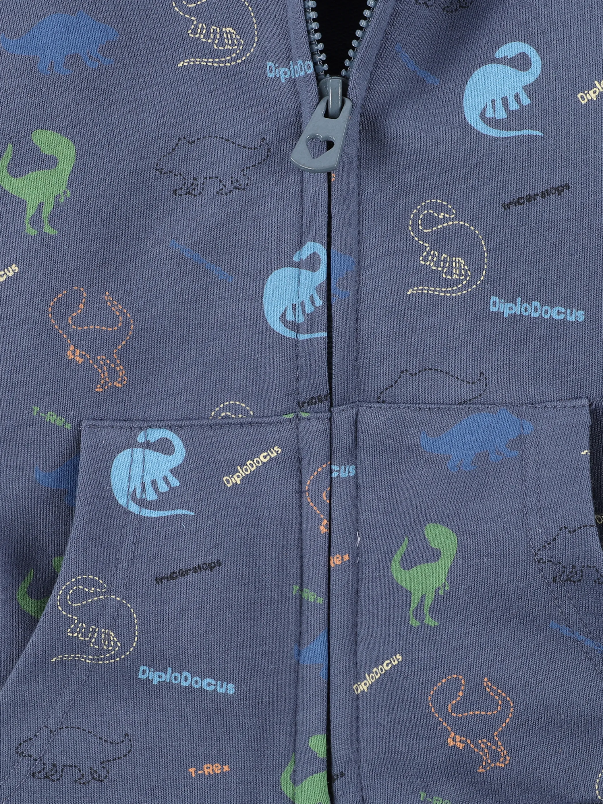 Bubble Gum BJ Hoodie mit Kapuze AOP und Reißverschluss Blau 876801 BLAU GEM. 3 Bubble Gum BJ Hoodie mit Kapuze AOP und Reißverschluss Blau 876801 BLAU GEM. 3