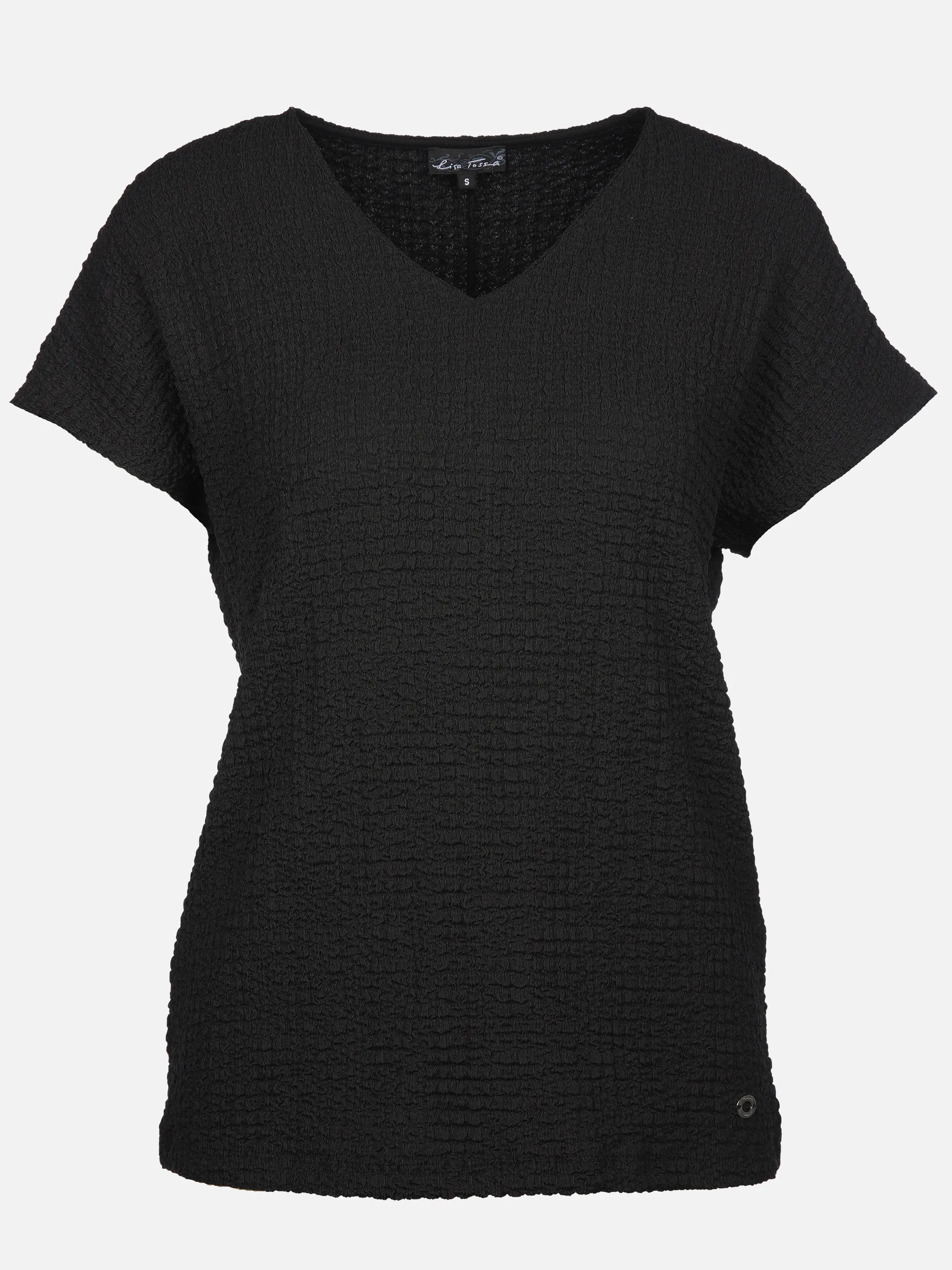 Lisa Tossa Da-Struktur-Shirt Schwarz 908737 SW 1