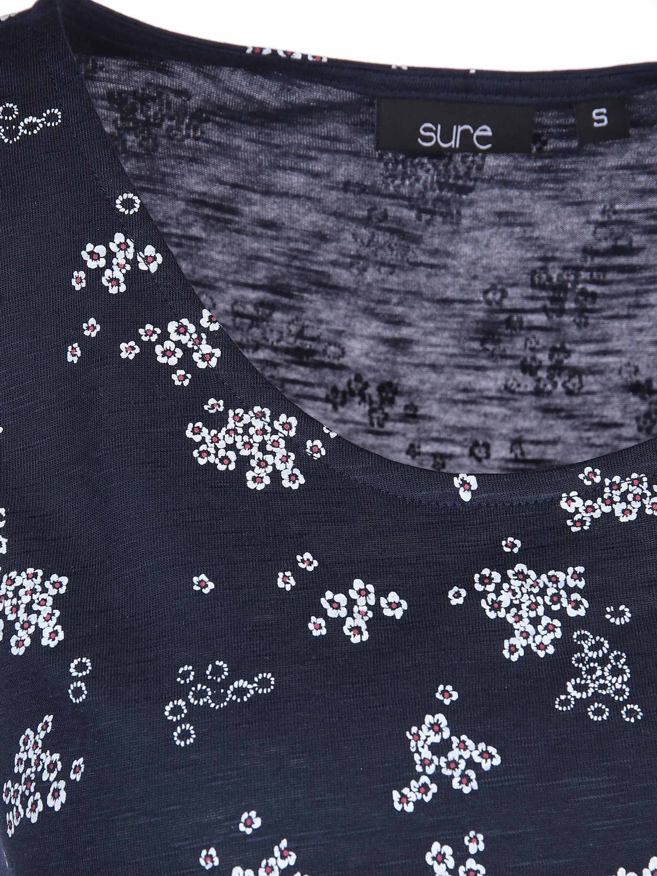 Sure Da-Top m. Alloverprint Blau 862483 NAVY 3 Sure Da-Top m. Alloverprint Blau 862483 NAVY 3