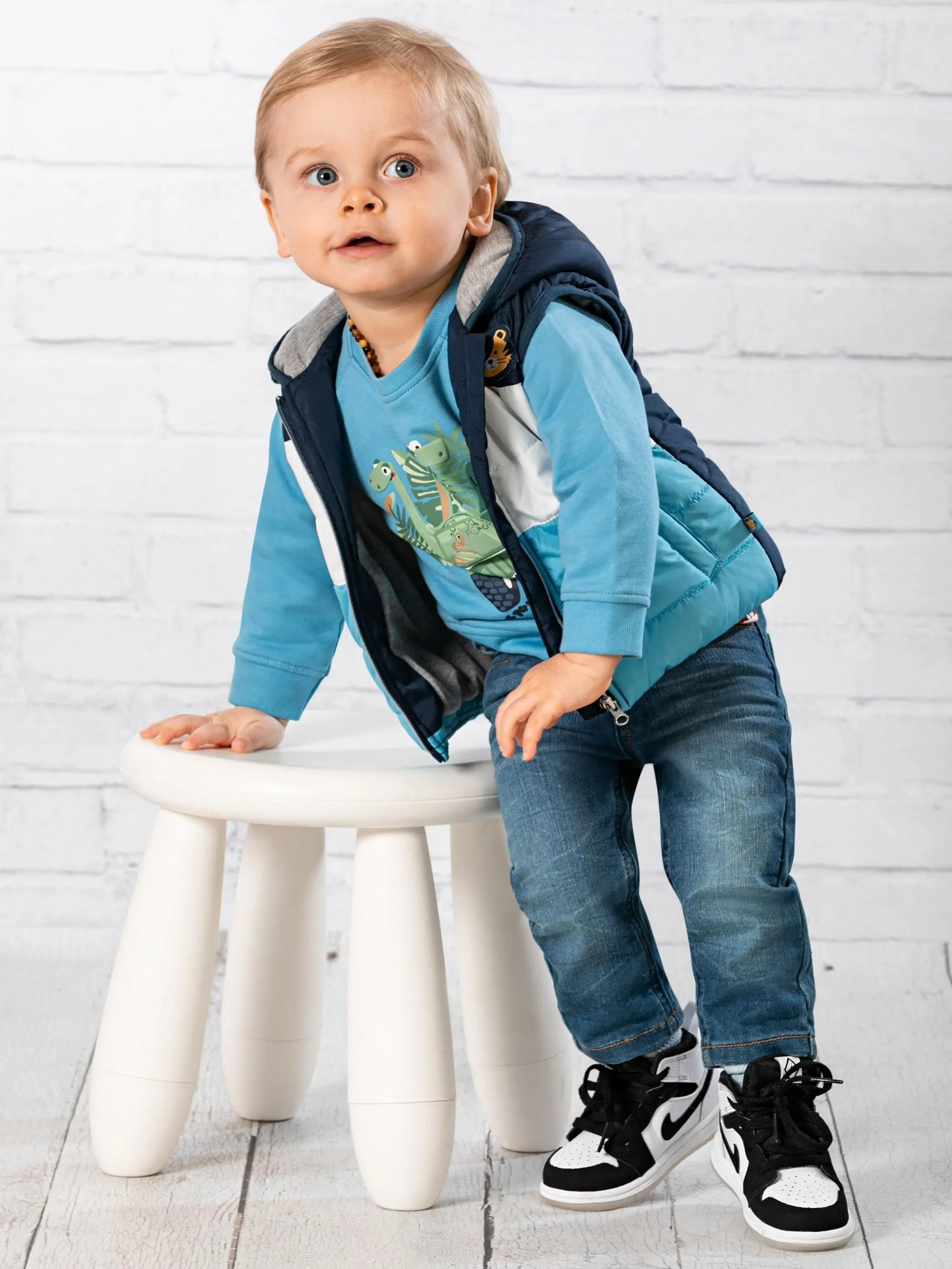 Bubble Gum BJ Sweatshirt mit Applikation Blau 875611 BLAU 4 Bubble Gum BJ Sweatshirt mit Applikation Blau 875611 BLAU 4
