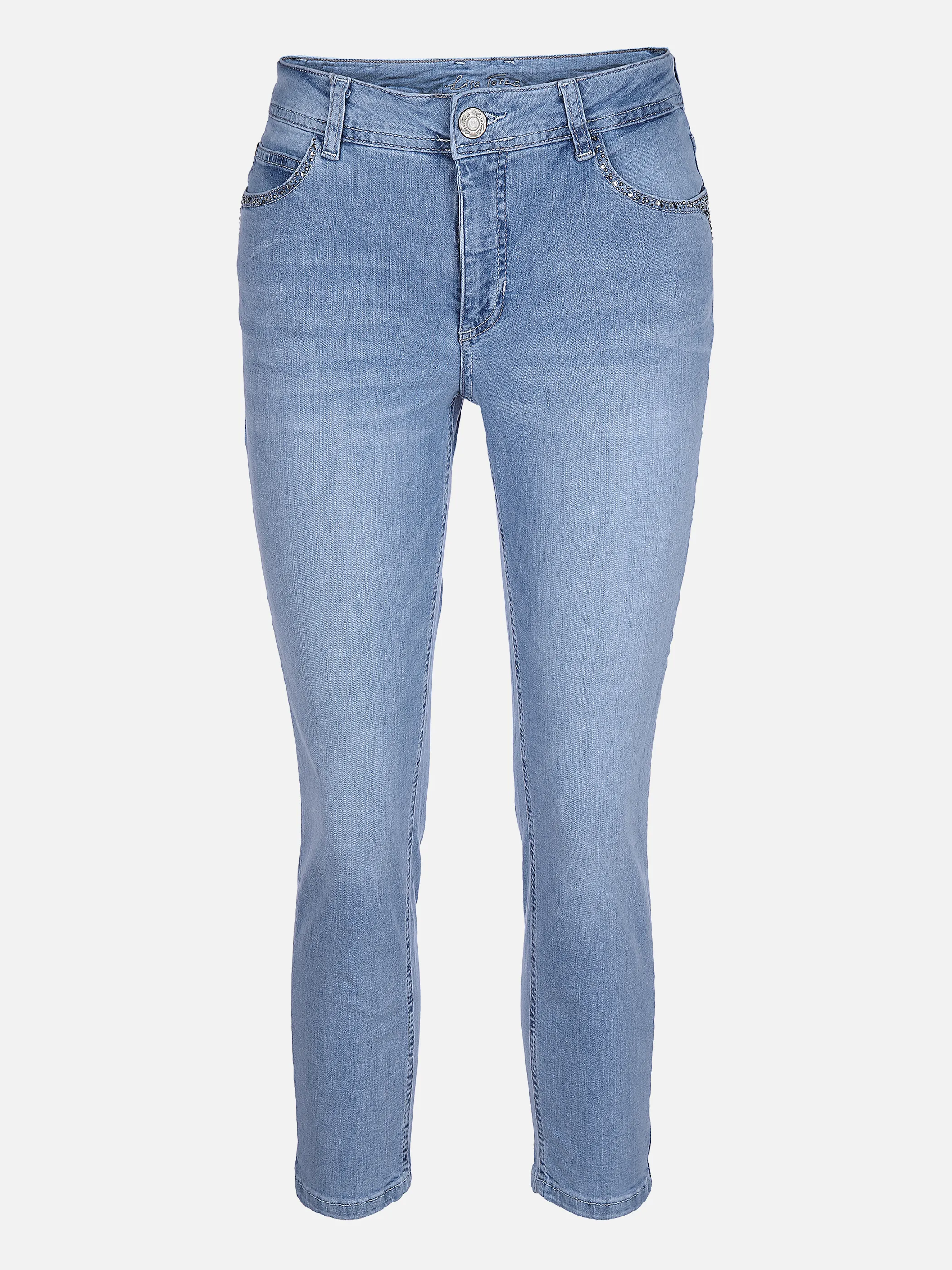 Lisa Tossa Da-Jeans slimfit Hanna 3/4 Län Blau 864402 MIDBLUE 1