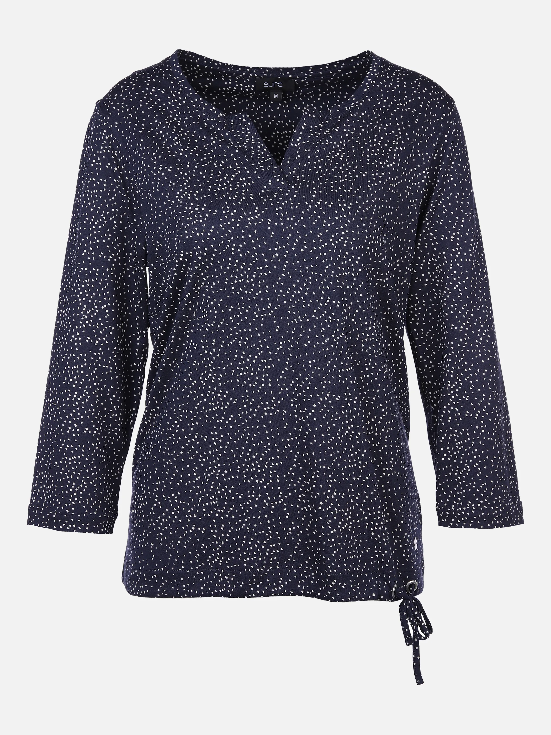 Sure Da-Printshirt m. 3/4 Arm Blau 872579 NAVY/OFFWH 1 Sure Da-Printshirt m. 3/4 Arm Blau 872579 NAVY/OFFWH 1