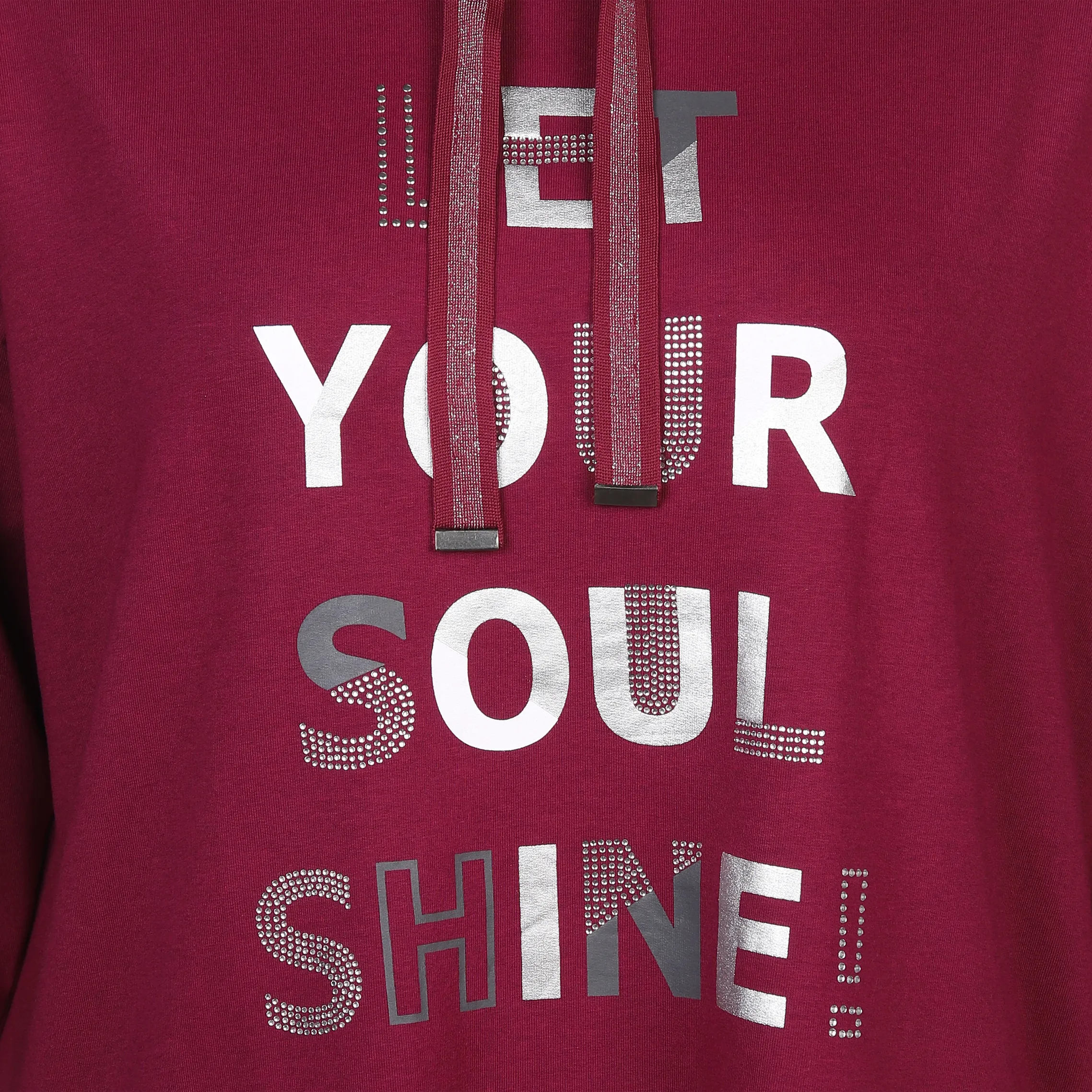 Sonja Blank Da-gr.Gr.Sweatshirt m. Druck Rot 880491 BROMBEERE 3 Sonja Blank Da-gr.Gr.Sweatshirt m. Druck Rot 880491 BROMBEERE 3