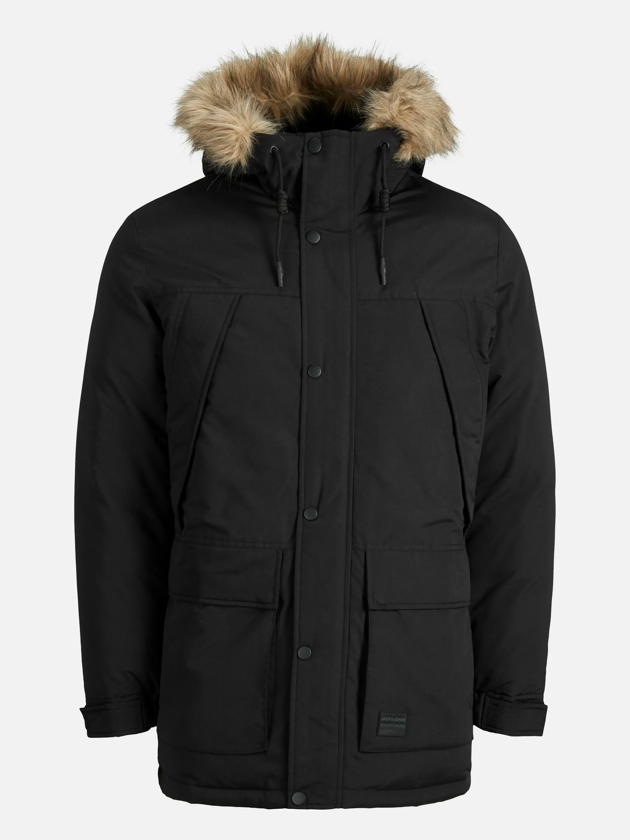 Jack Jones 12190042 JJSUPER PARKA Schwarz 854385 178012 1