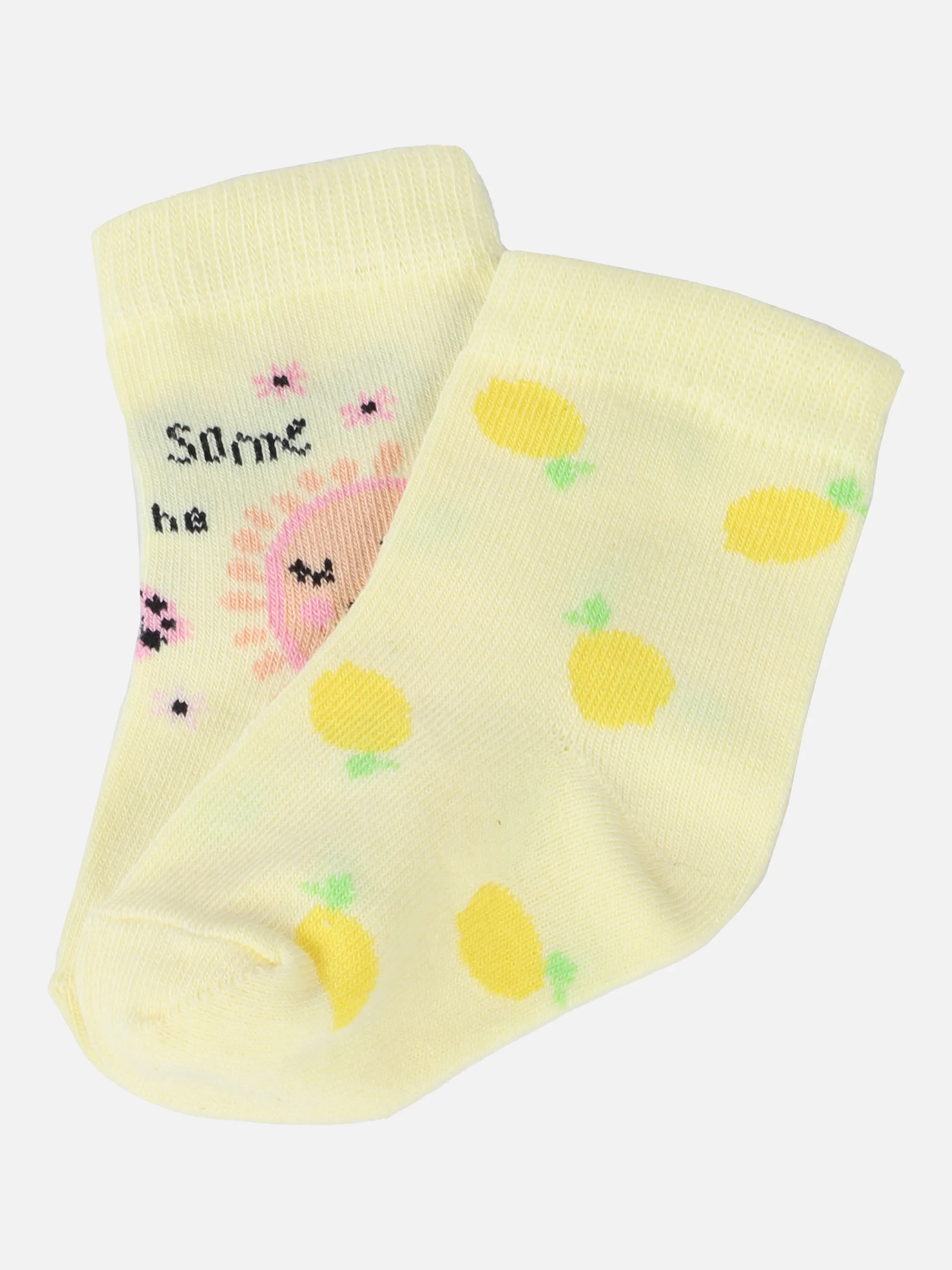 Bubble Gum BG Socken 2er Back Sonne/Zitro Gelb 865100 GELB/ROSE 1