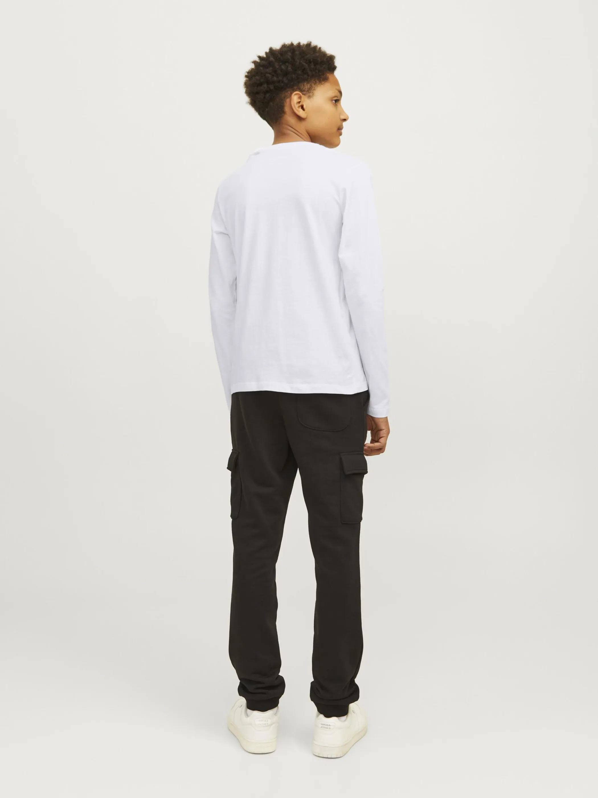 Jack&Jones Junior 12258973 JJESWIFT TEE LS NOOS Weiß 897112 178074 2