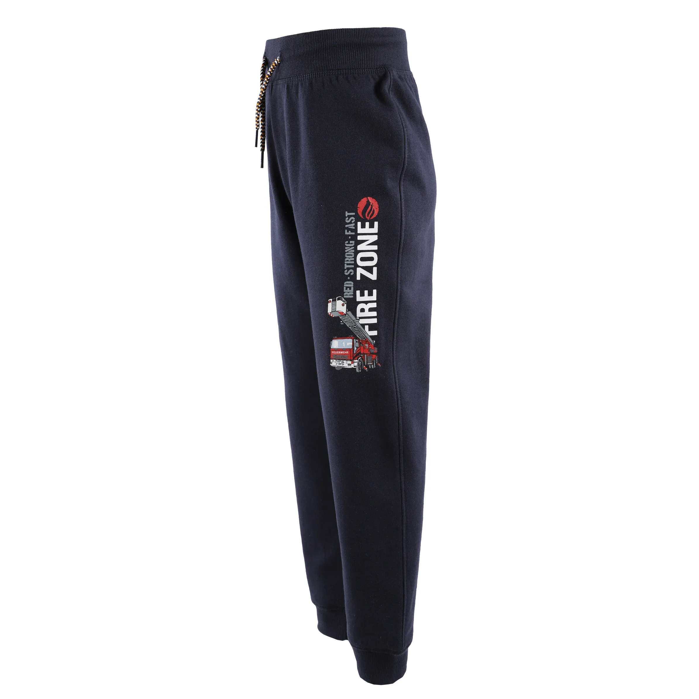 Stop + Go KJ Jogginghose in navy mit Feuerwehr Druck Blau 881599 NAVY 3 Stop + Go KJ Jogginghose in navy mit Feuerwehr Druck Blau 881599 NAVY 3