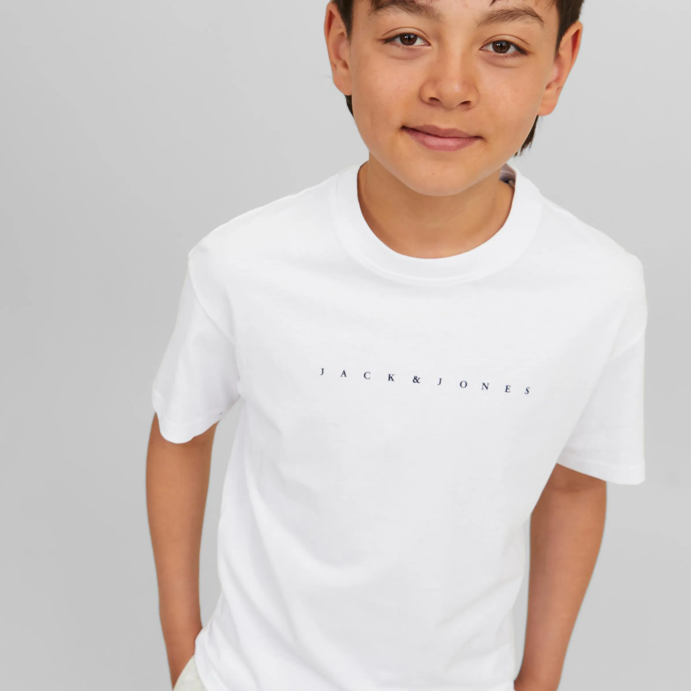 Jack&Jones Junior 12237435 JJESTAR JJ TEE SS NOO Weiß 879589 178074001 3