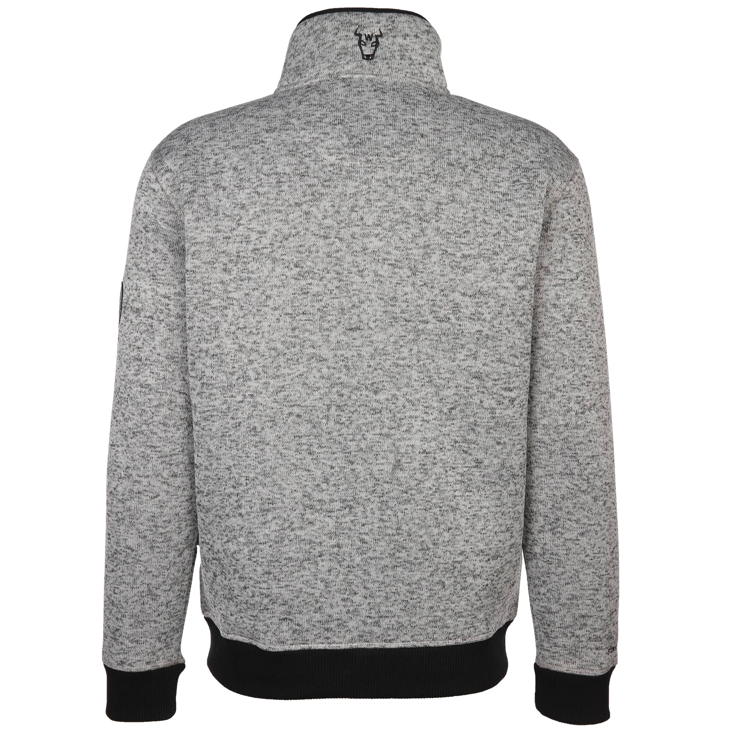 Worker He. Strickfleeceblouson melange Grau 883696 SILVER 2