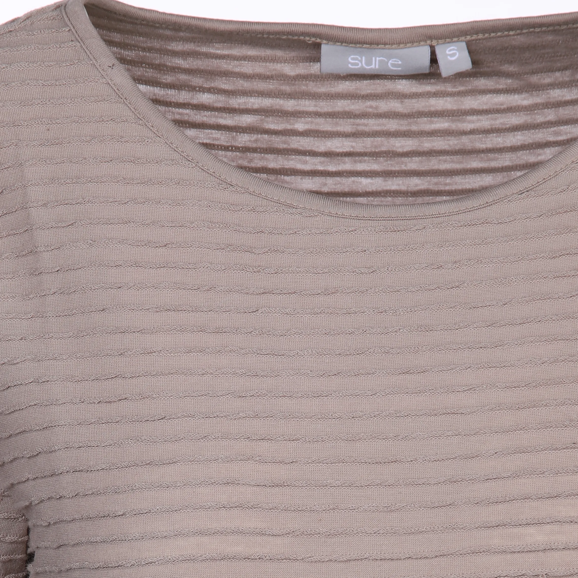 Sure Da-Struktur-Shirt 3/4 Arm Braun 880336 TAUPE MEL 3 Sure Da-Struktur-Shirt 3/4 Arm Braun 880336 TAUPE MEL 3