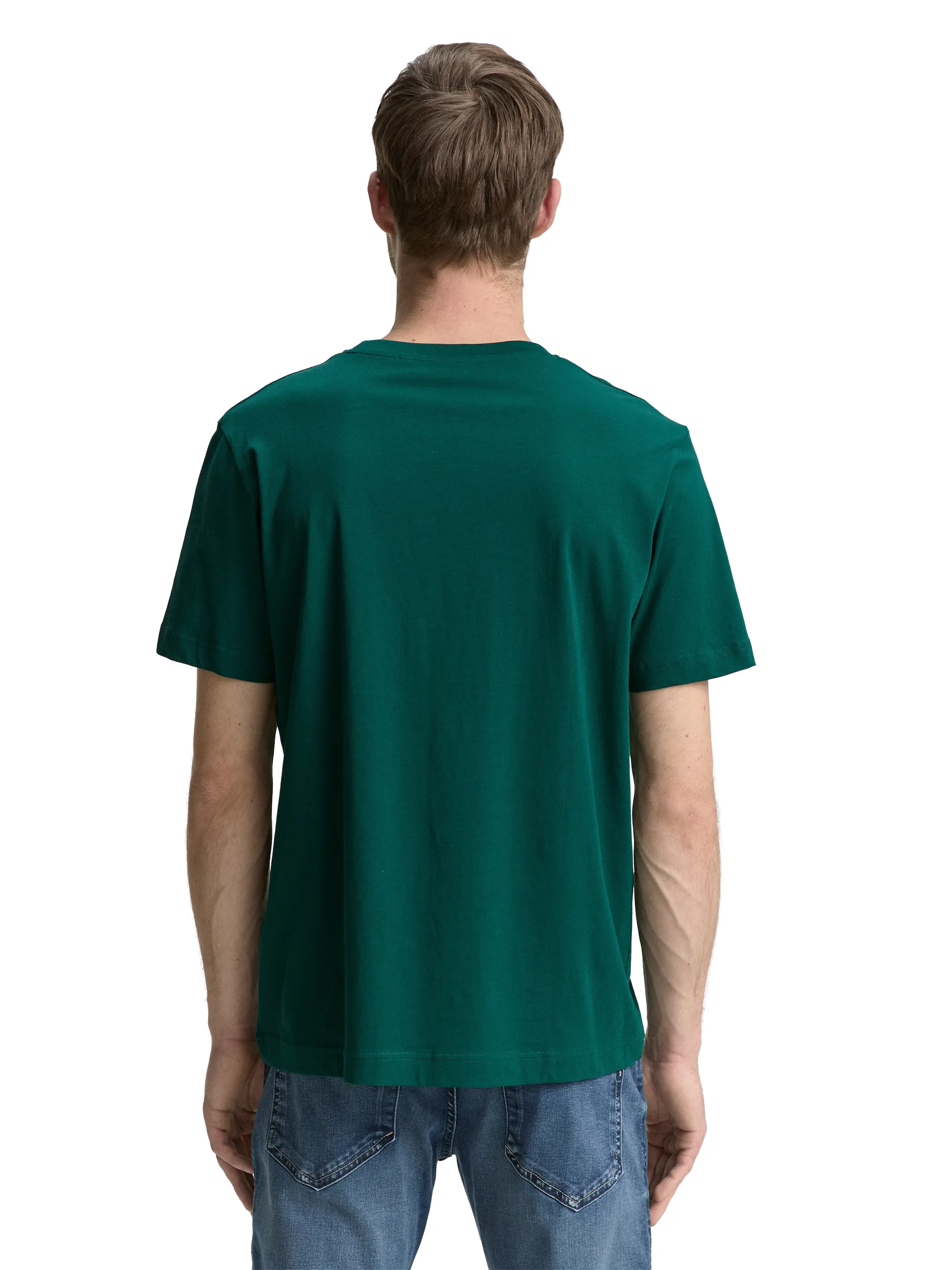 Tom Tailor 1046789 t-shirt with print Grün 910584 10413 2