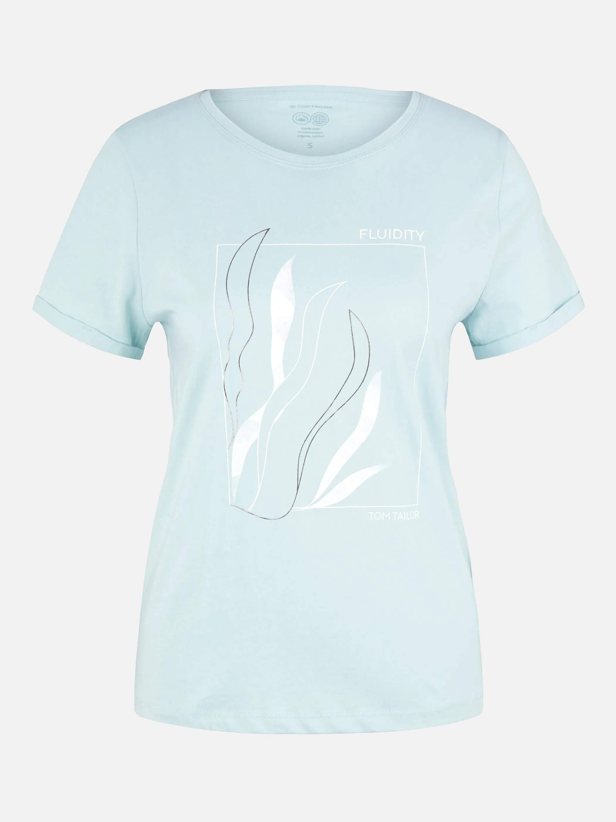 Tom Tailor 1035470 T-shirt frontprint Türkis 874879 30463 1 Tom Tailor 1035470 T-shirt frontprint Türkis 874879 30463 1
