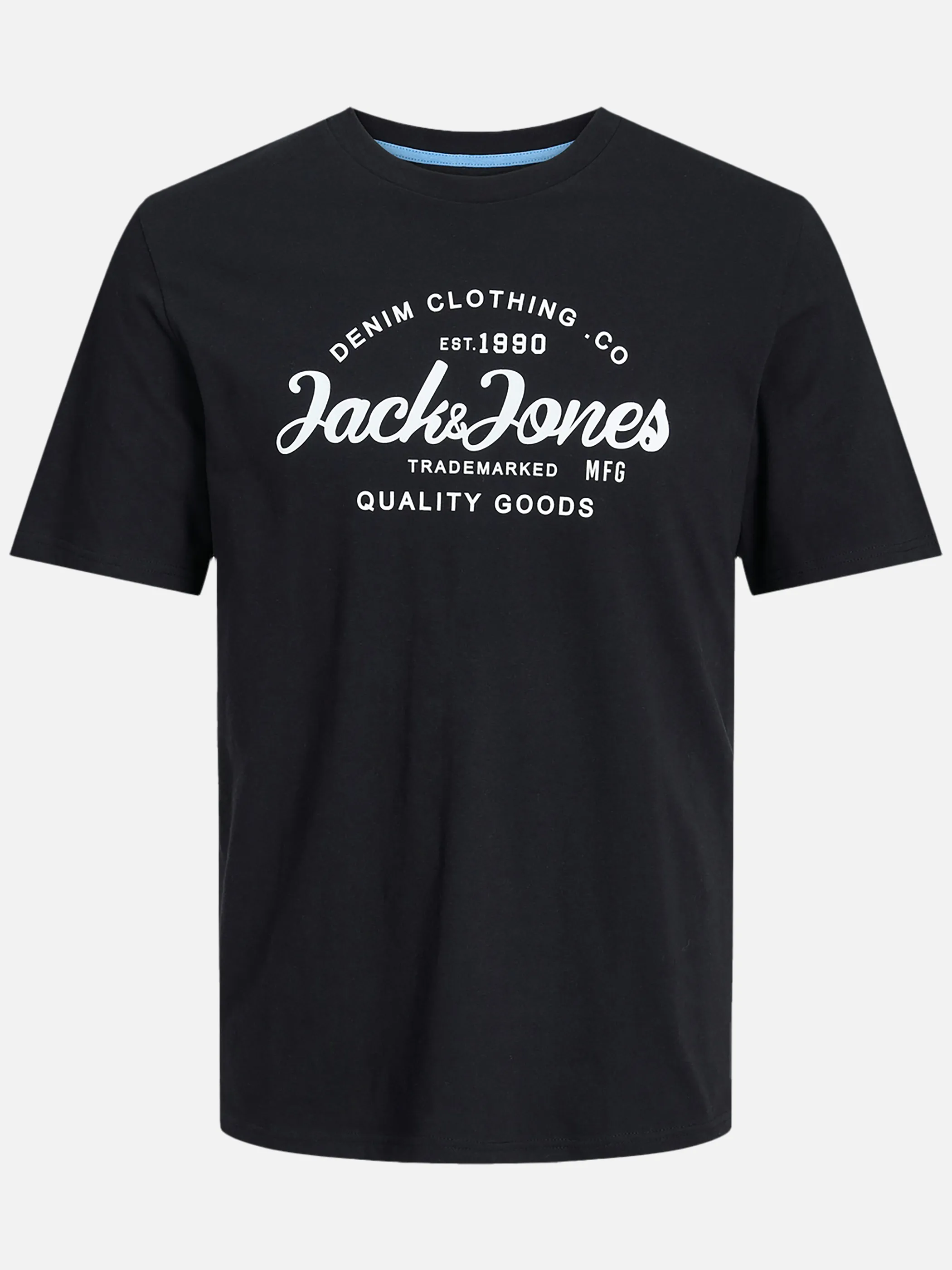 Jack Jones 12247782 JJGALE TEE SS O-NECK Schwarz 888536 178012 1
