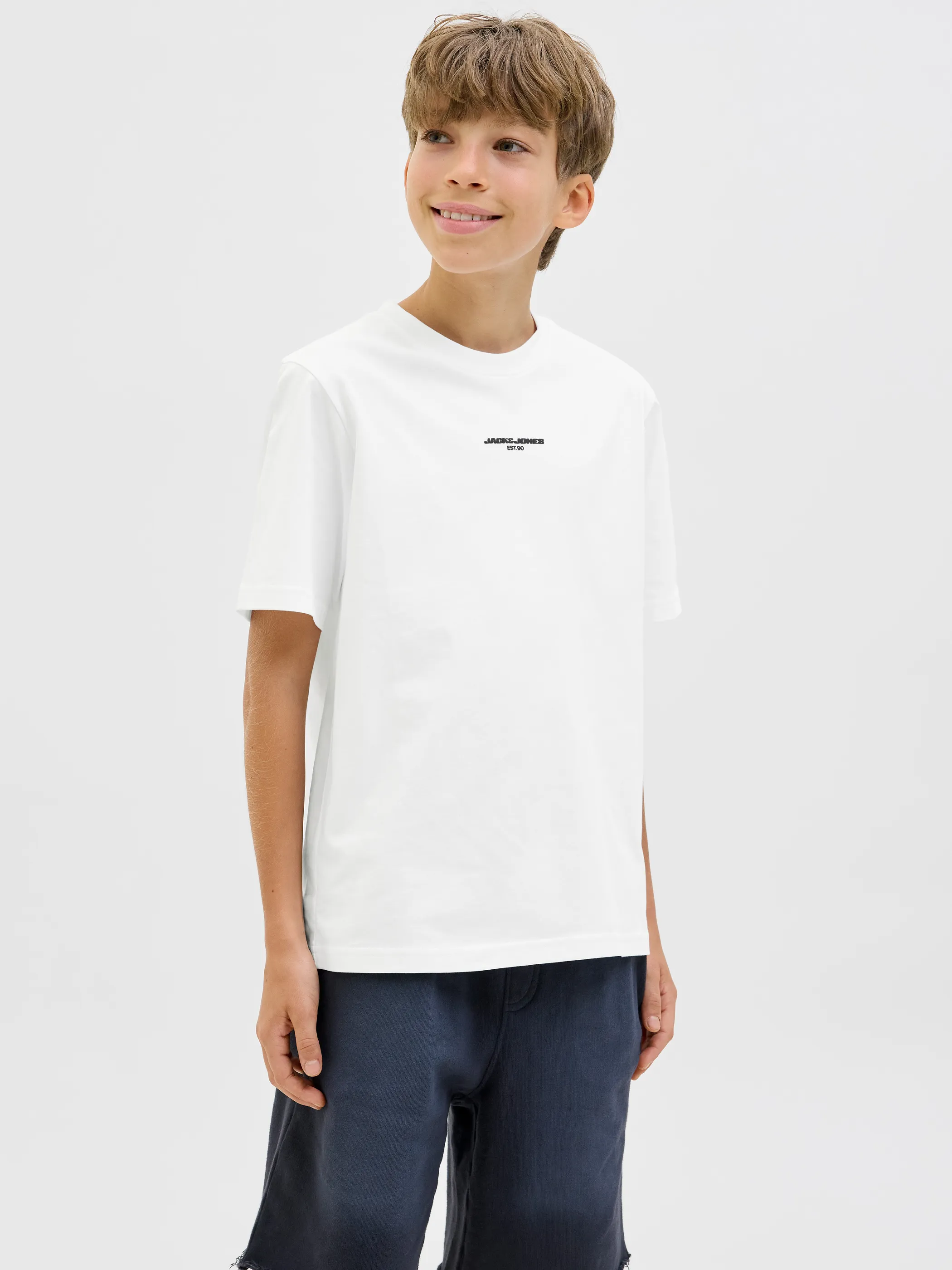 Jack&Jones Junior 12278705 JCOLIDO AOP BACK PRIN Weiß 909965 177627 4