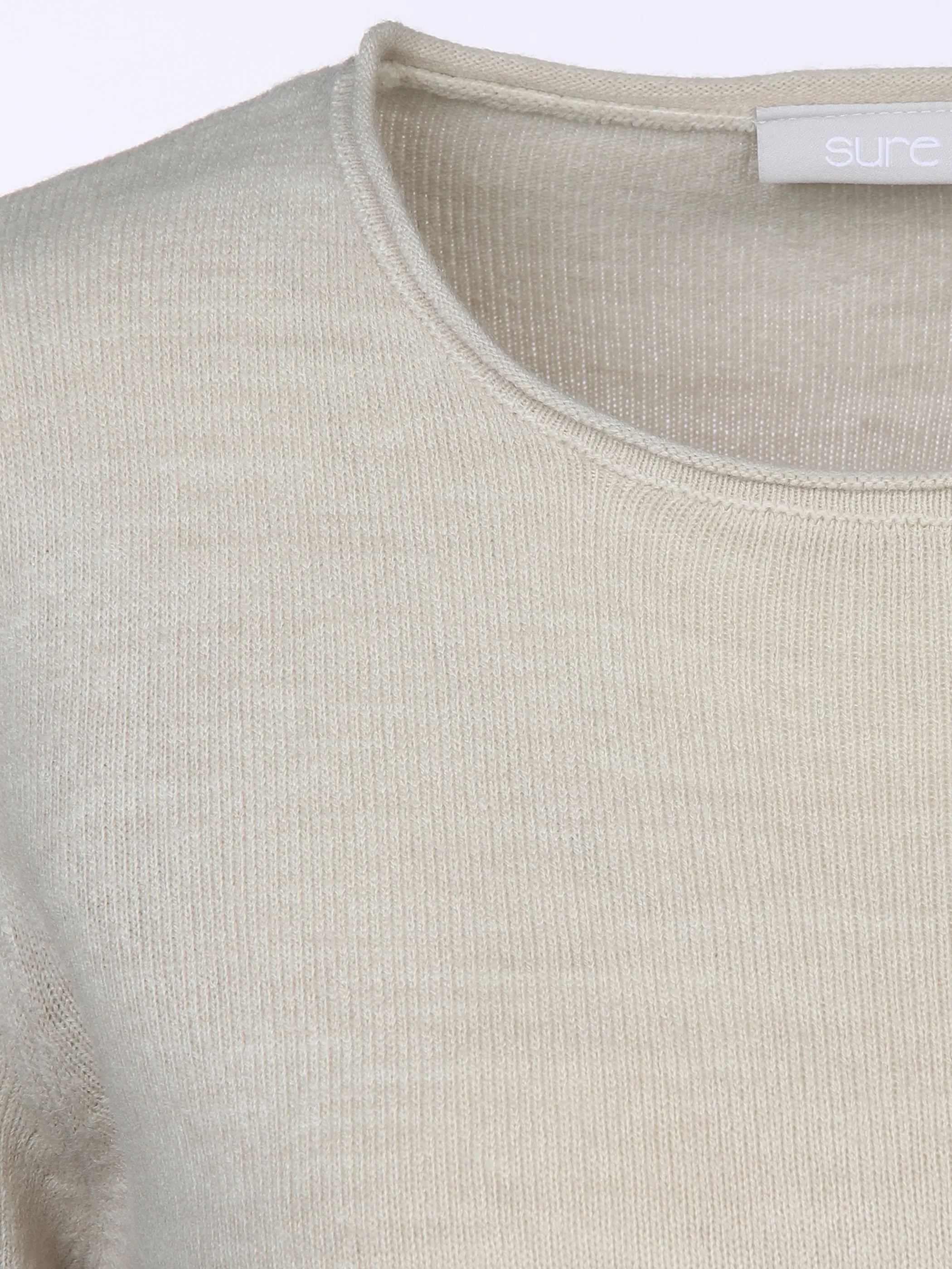 Sure Da-Rundhalspullover cashmere l Beige 879862 SAND MEL. 3 Sure Da-Rundhalspullover cashmere l Beige 879862 SAND MEL. 3