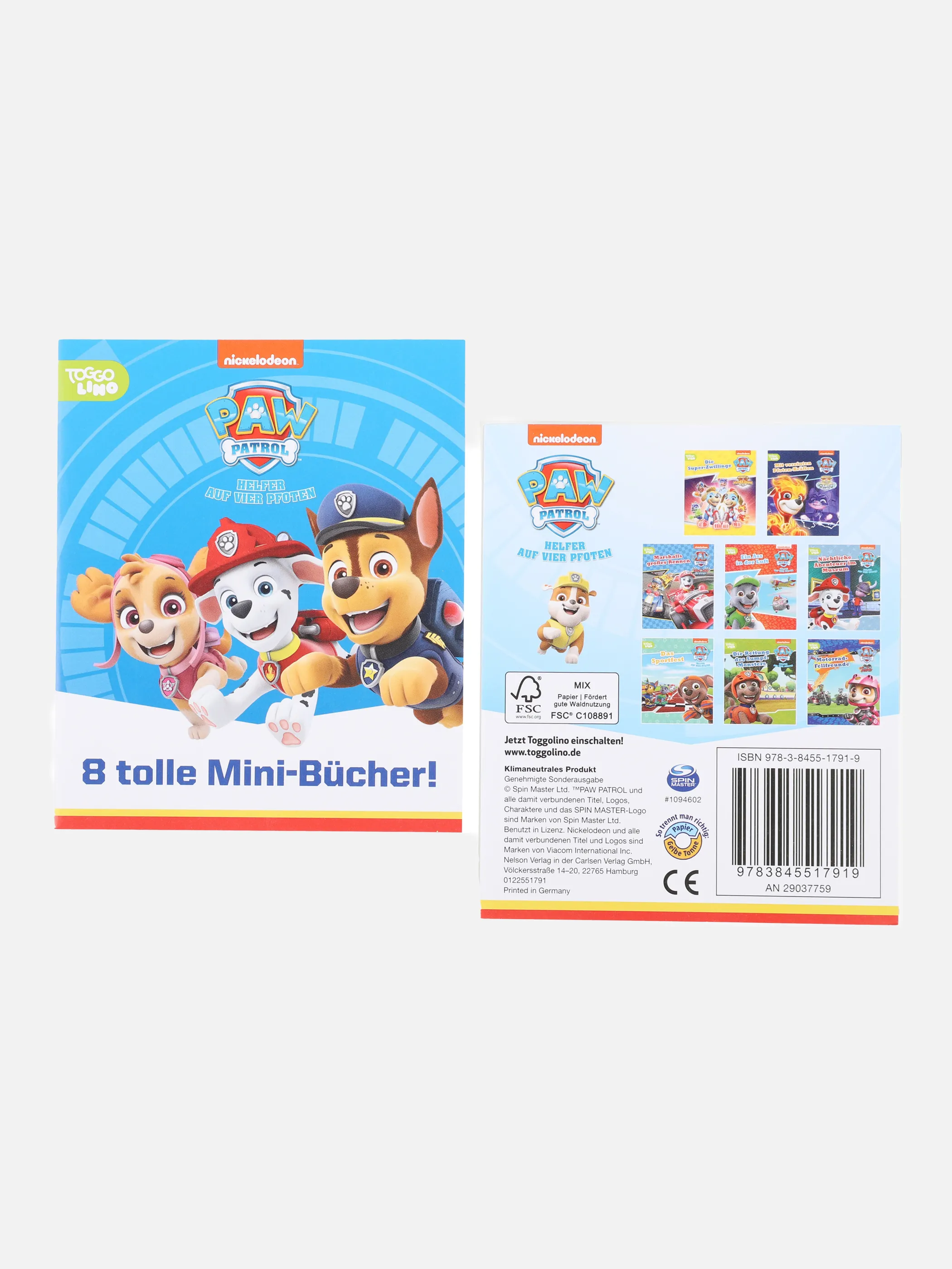 Spielzeug Kinder Minibuch 8er Pack Bunt 880439 PAW 2