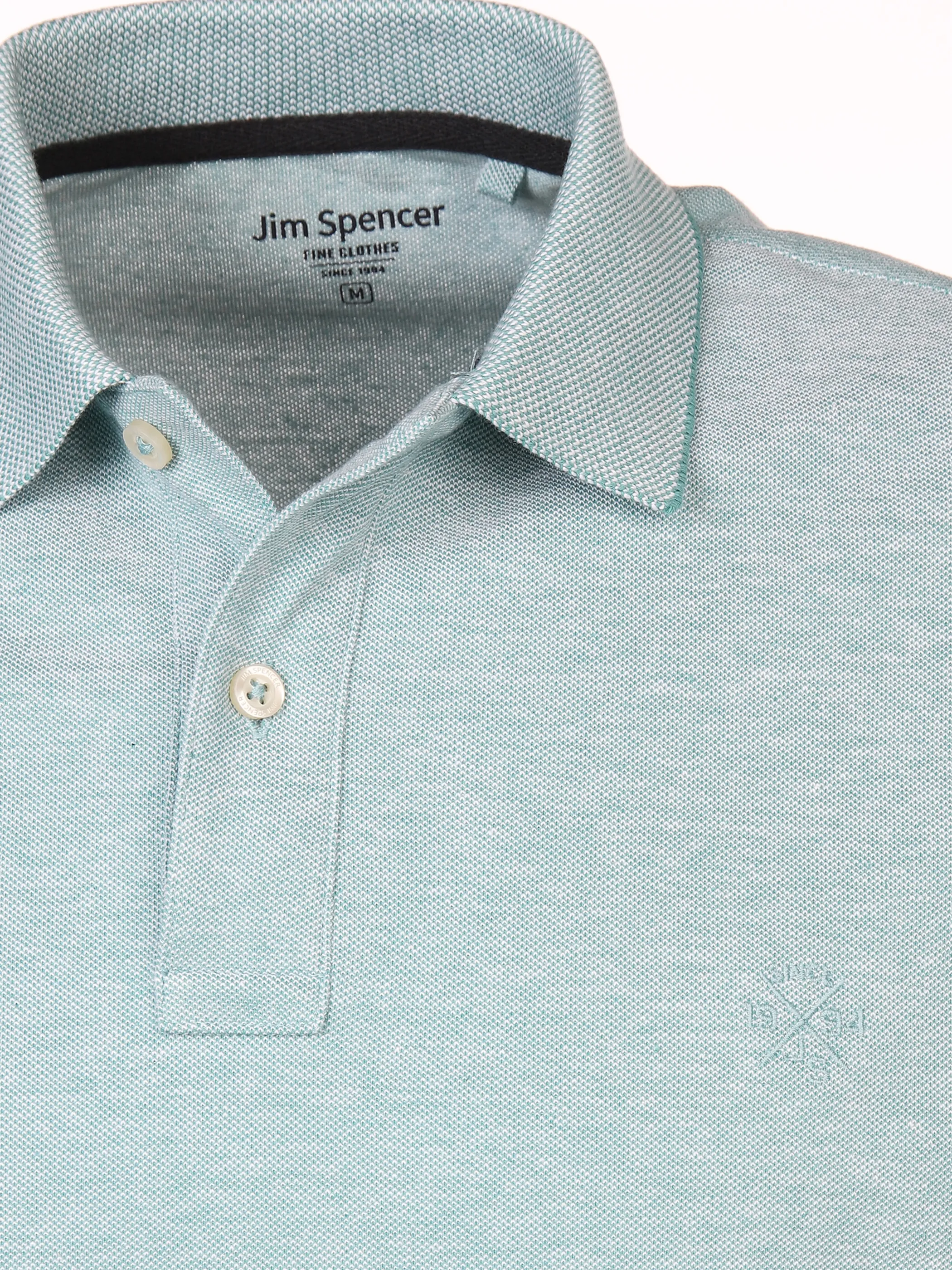 Jim Spencer He. Poloshirt 1/2 Arm uni basic Grün 852325 MINT 3