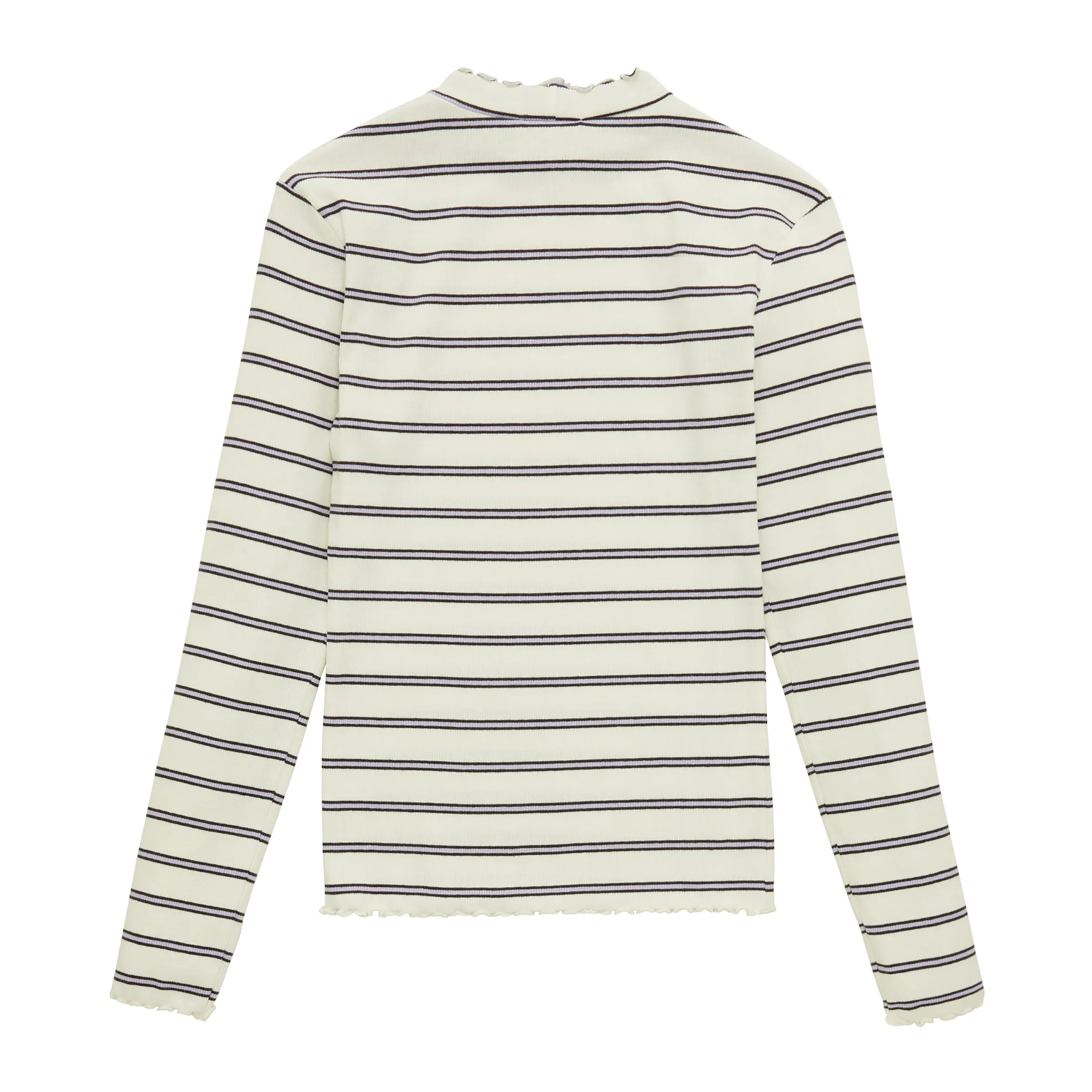 Tom Tailor 1038112 striped rib longsleeve Weiß 883464 33823 2