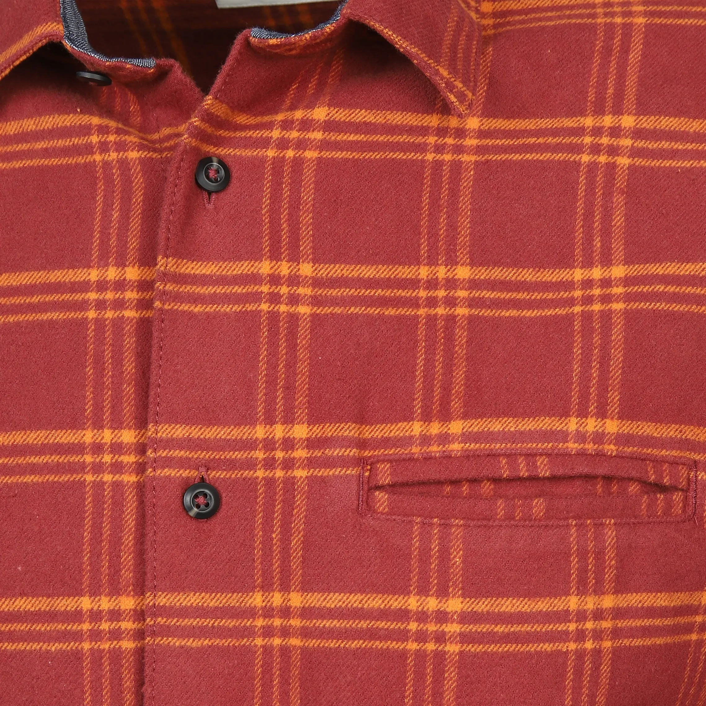 Tom Tailor 1037447 tonal check shirt Rot 884280 32309 3