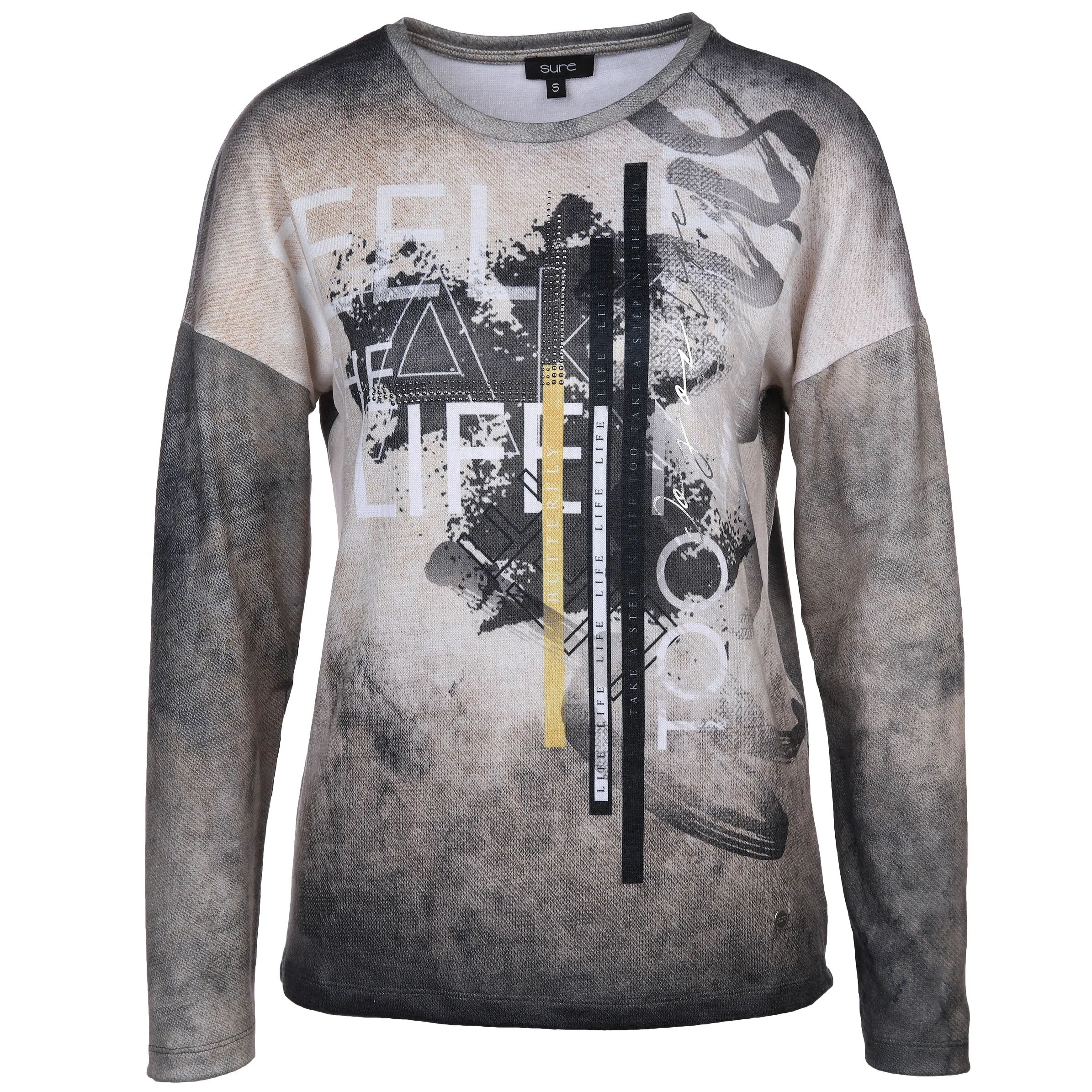 Sure Da-Flauschshirt m. Alloverprin Braun 886338 TAUPE GEM 1 Sure Da-Flauschshirt m. Alloverprin Braun 886338 TAUPE GEM 1