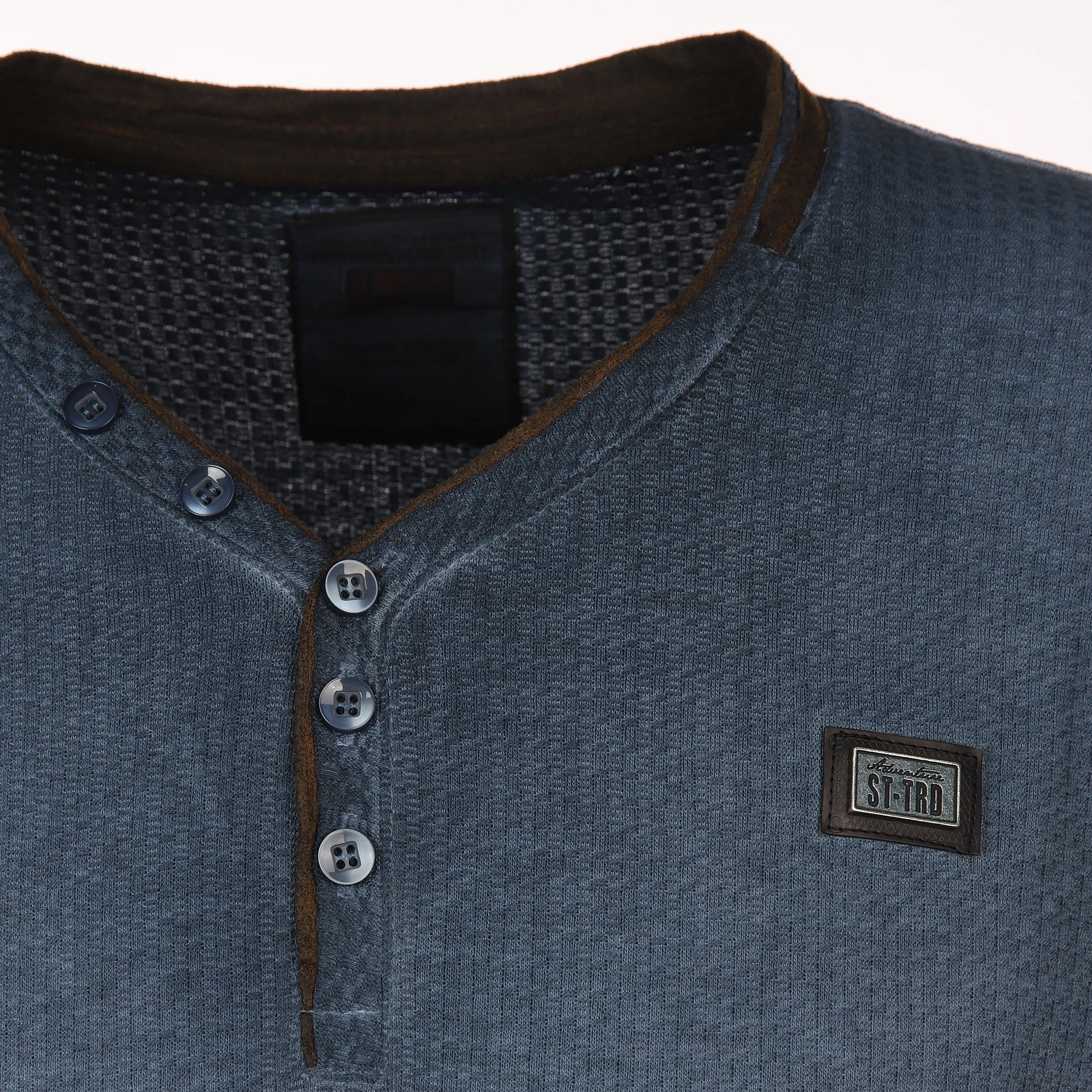 Southern Territory He. Henleyshirt 1/2 Arm suede 2in1 Blau 886498 NAVY 3 Southern Territory He. Henleyshirt 1/2 Arm suede 2in1 Blau 886498 NAVY 3