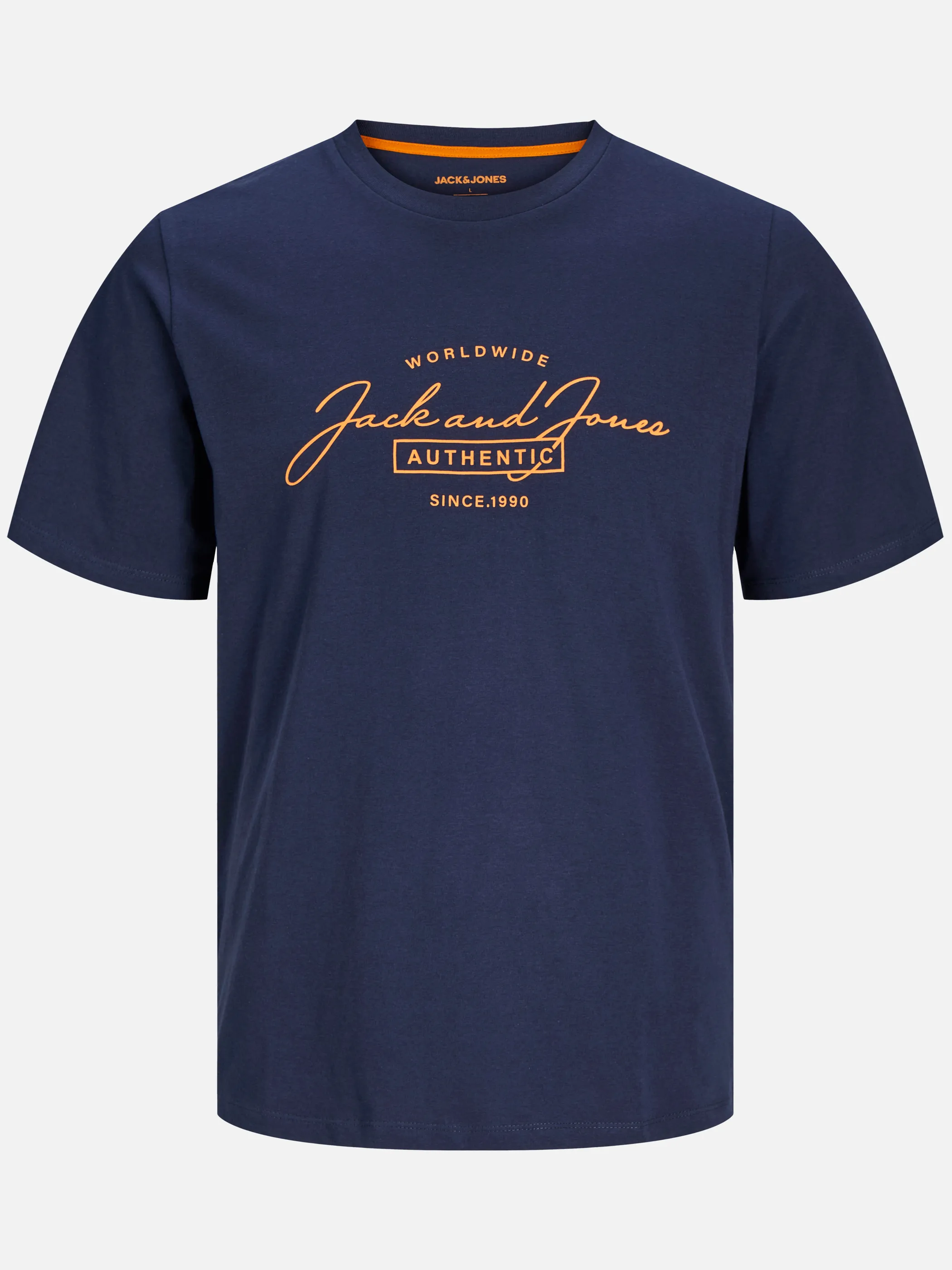Jack Jones 12256799 JJFERRIS TEE SS CREW Marine 896597 175876002 1