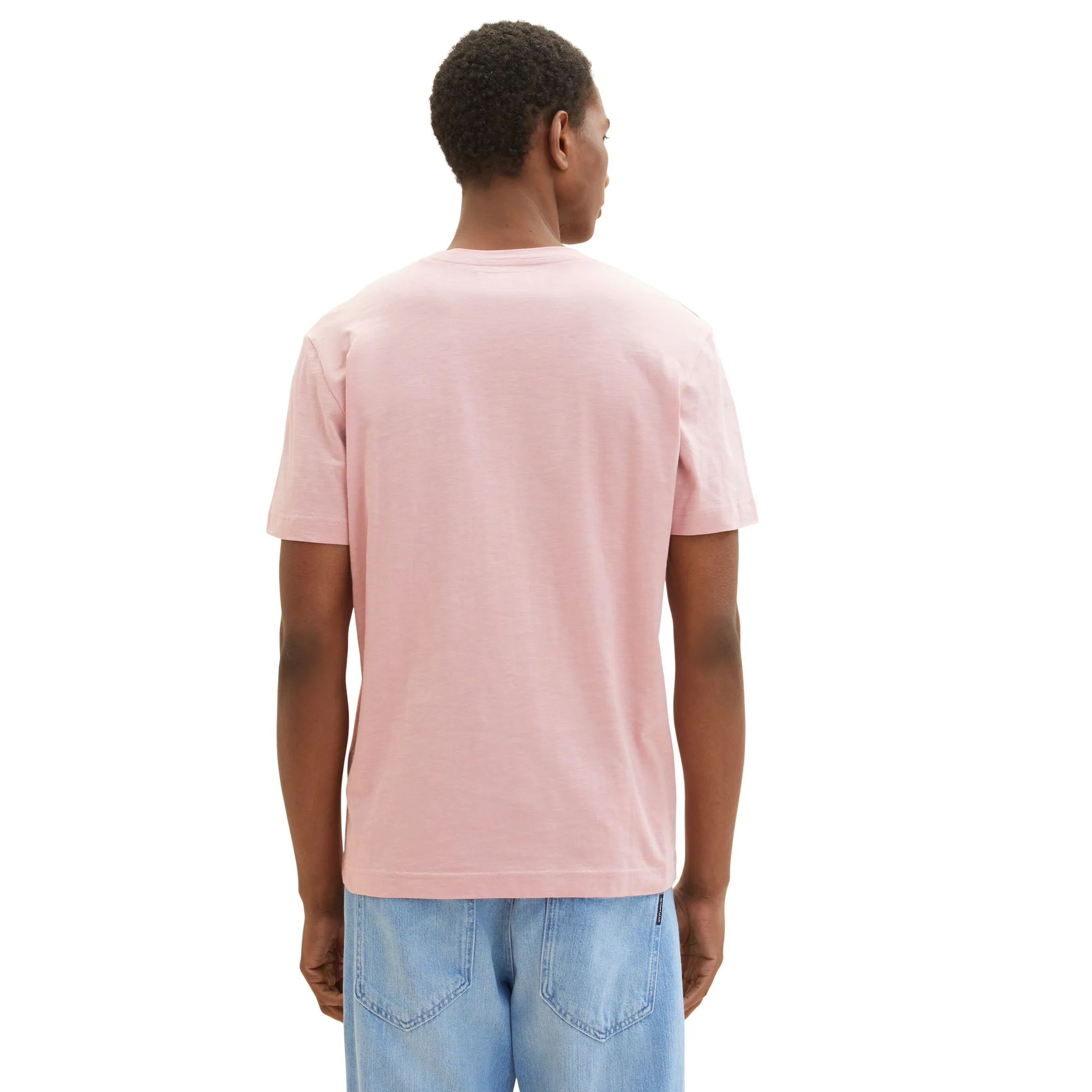 Tom Tailor 1036371 structured t-shirt with pocket Pink 880571 11055 2