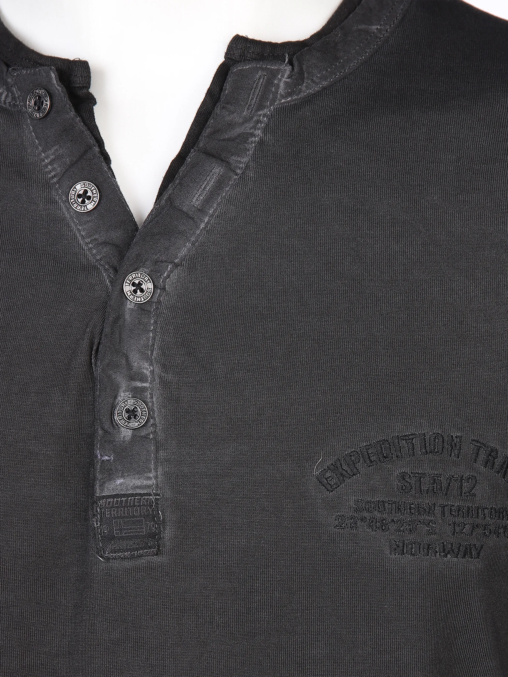 Southern Territory He. Henleyshirt 1/1 Arm Stick Schwarz 869285 BLACK 3 Southern Territory He. Henleyshirt 1/1 Arm Stick Schwarz 869285 BLACK 3