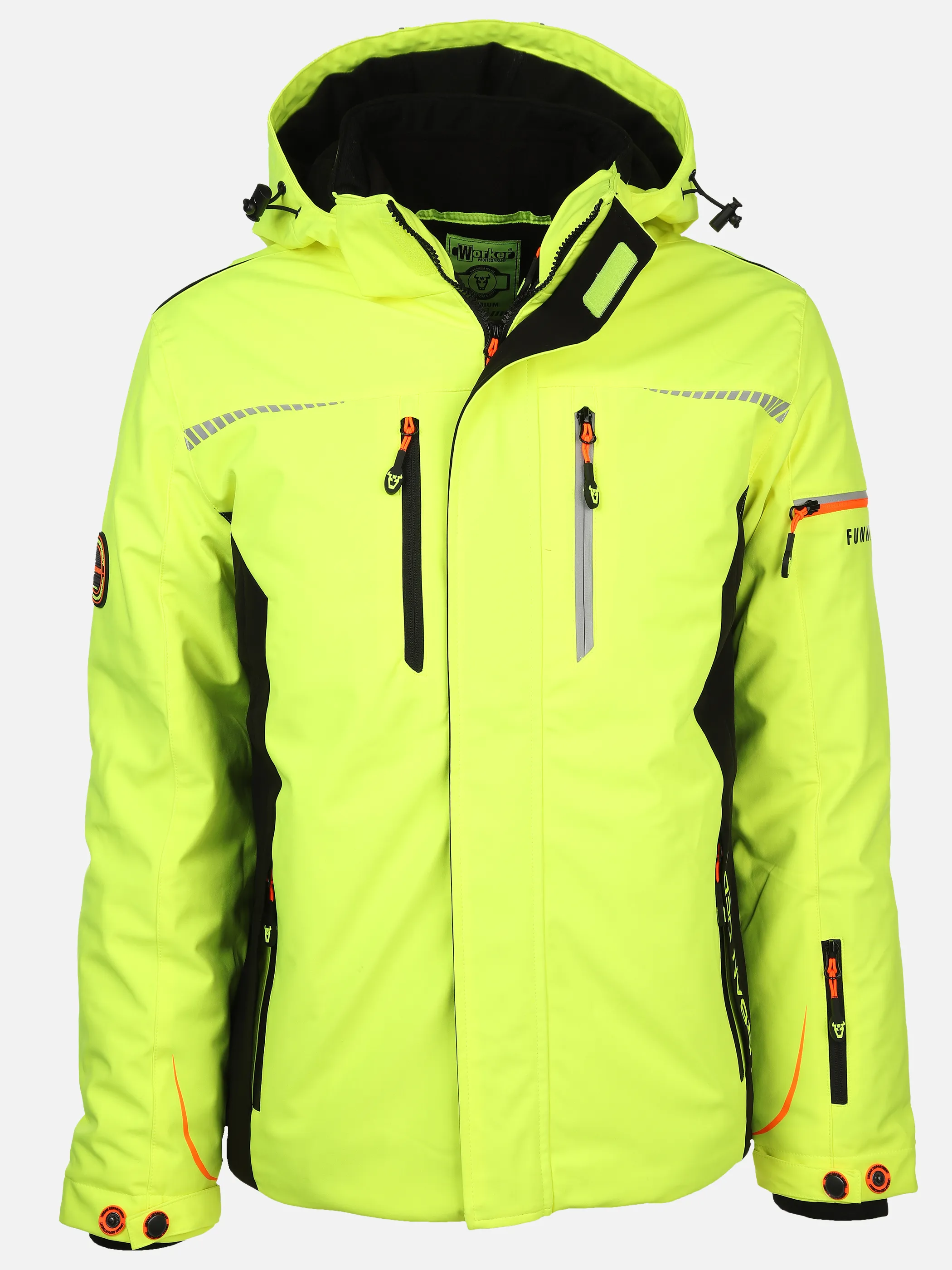 Hochsichtbare Softshell-Arbeitsjacke 4906 – Neon Gelb L Hochsichtbare Softshell-Arbeitsjacke 4906 – Neon Gelb L
