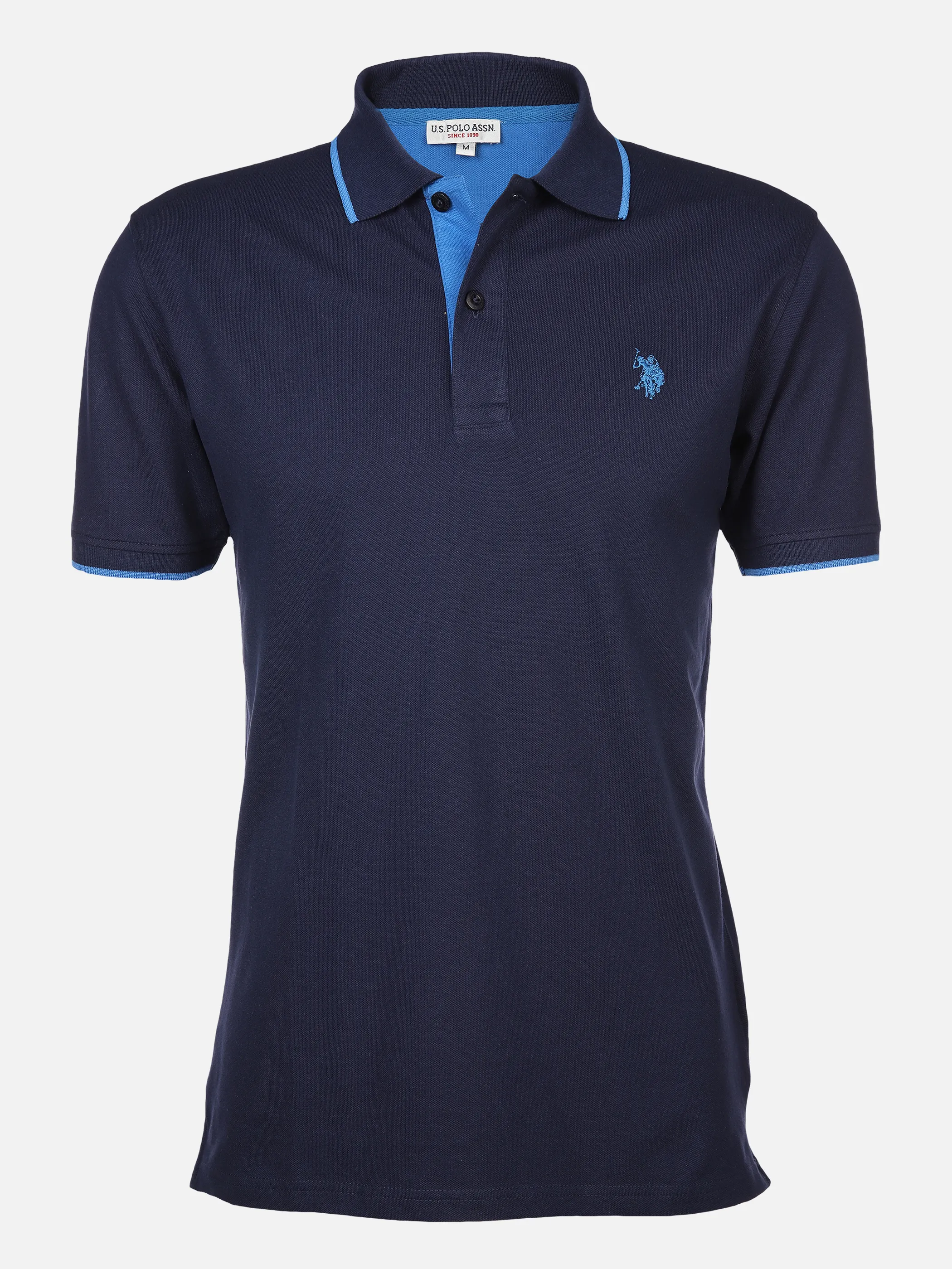 U.S. Polo Assn. He. Poloshirt 1/2 Arm uni Blau 861379 170 NAVY 1