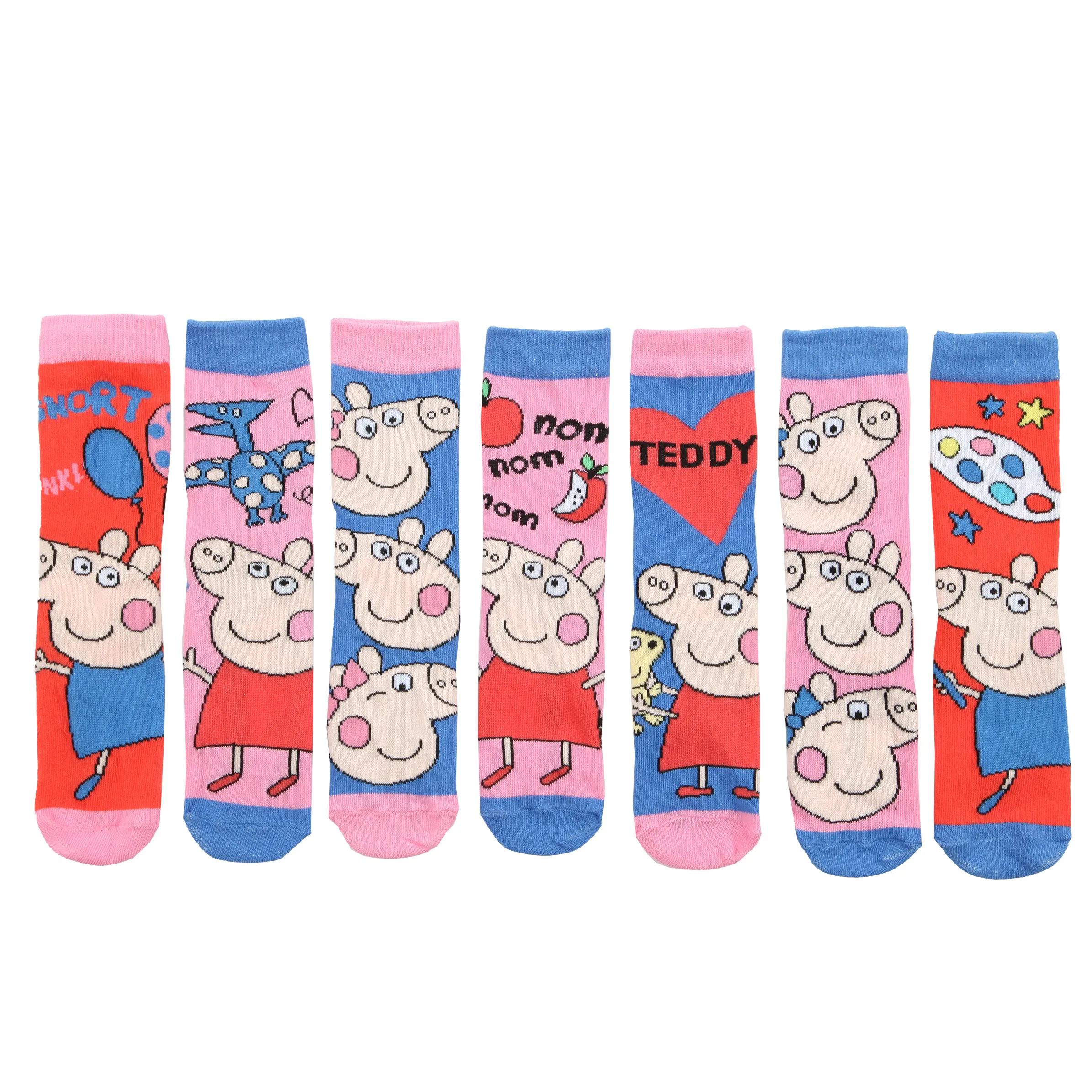 Peppa Pig KM Socken 7er Pack Peppa Pig Bunt 886113 PINK 2
