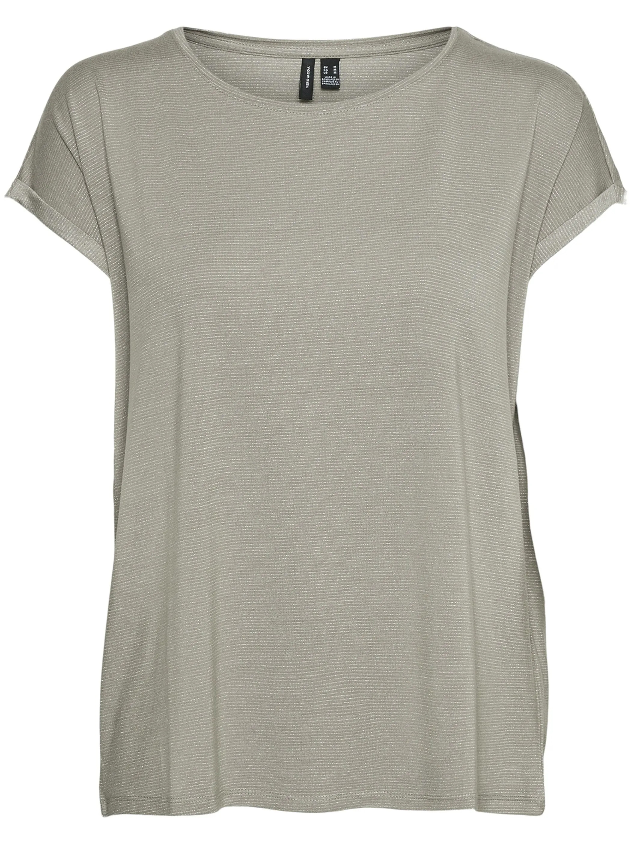 Vero Moda 10250488 VMLAVA PLAIN SS TOP L Grau 852566 271175002 1