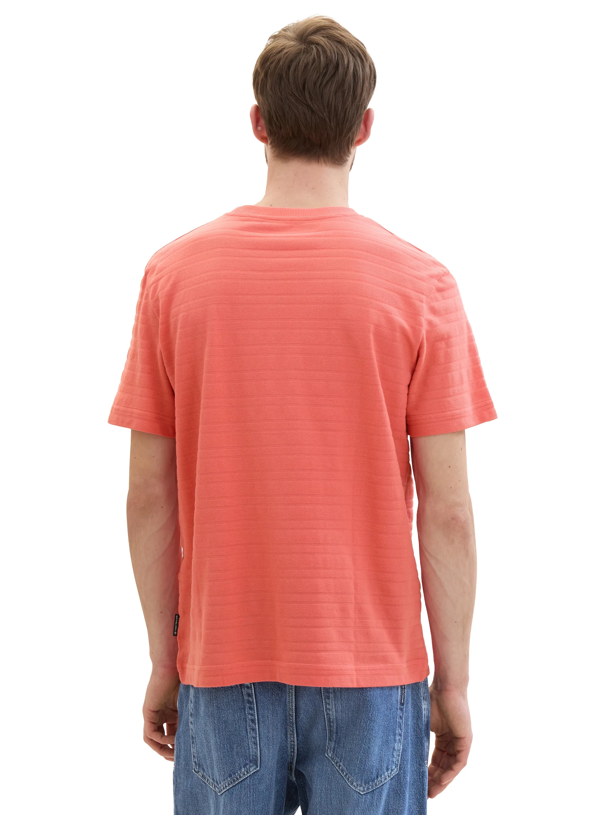 Tom Tailor 1042131 structured t-shirt Pink 895628 26202 2