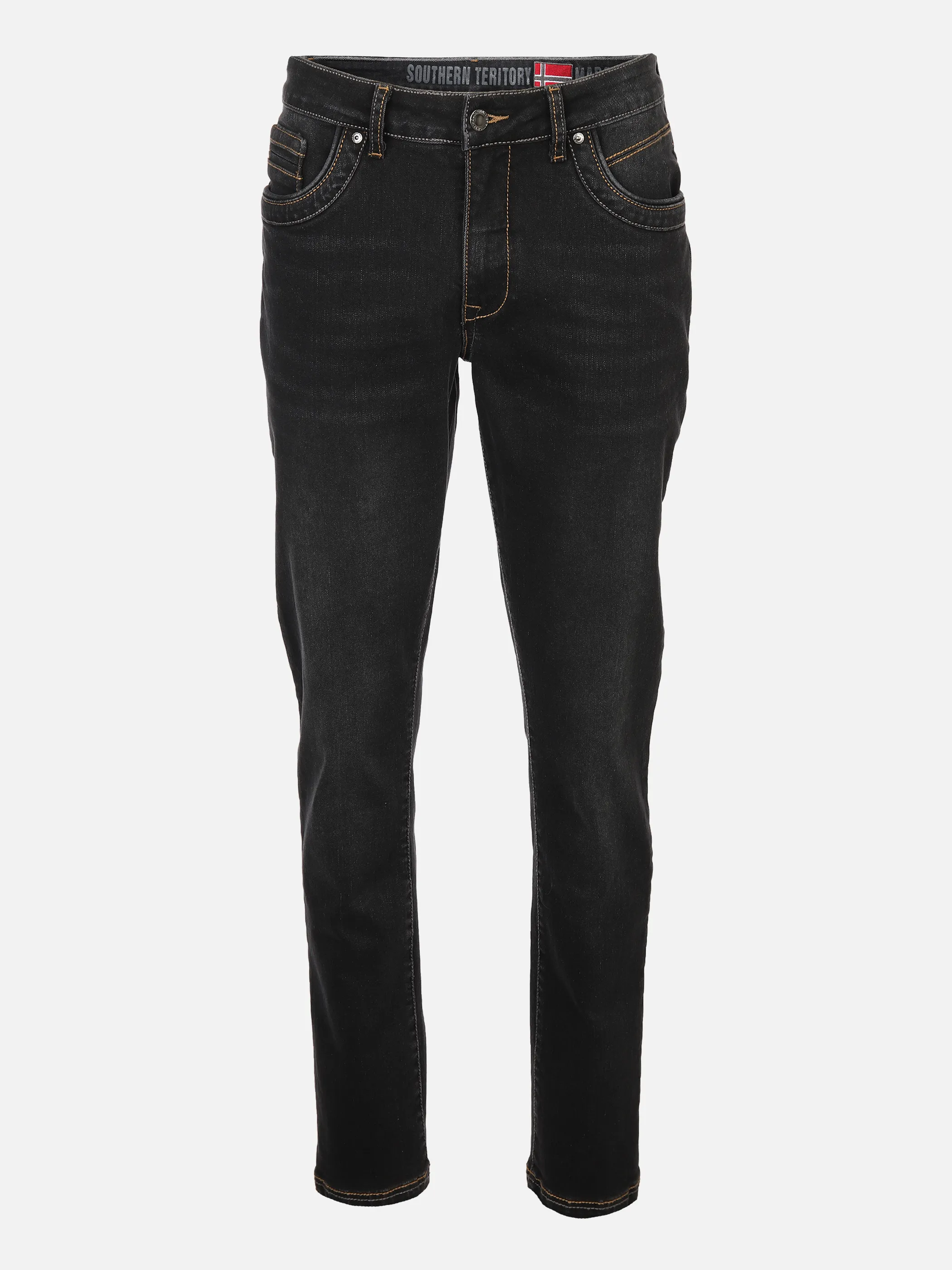 Southern Territory He-5-Pocket Jeans, Marc Schwarz 869386 BLACK 1